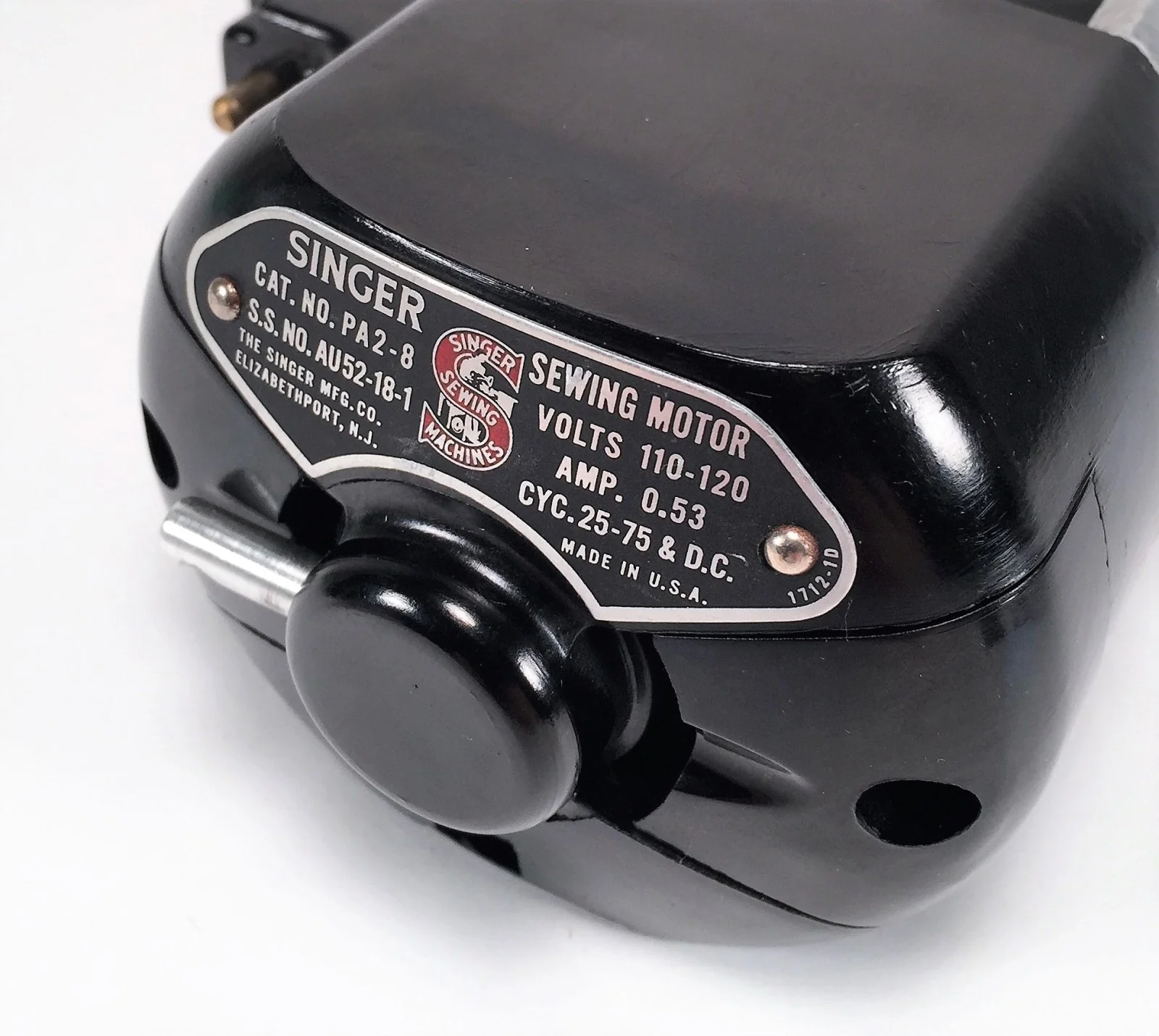 Singer 301 301A Sewing Machine Motor Original Simanco Part PA2-8 - Image 2