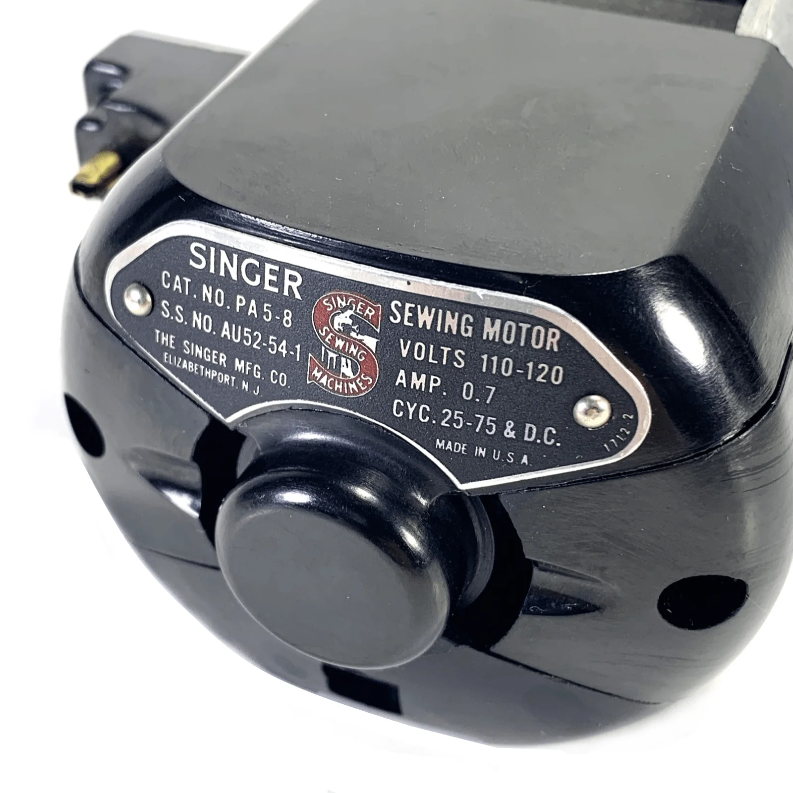 Singer 301 301A Sewing Machine Motor Simanco Part PA5-8 0.7 Amp - Image 2