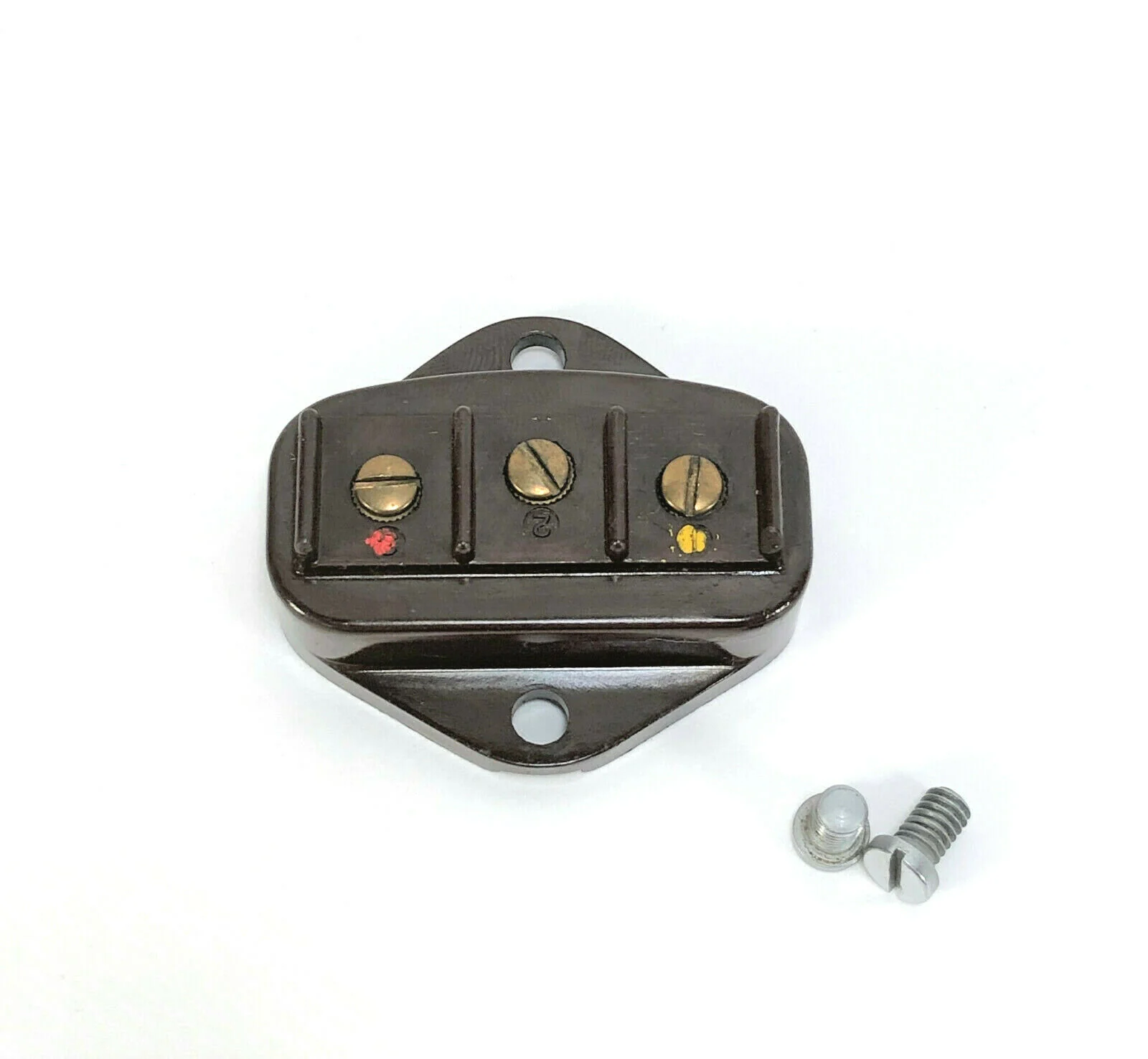 Singer 301 301A Sewing Machine Terminal 3 Prong Plug Power Connector LBOW Brown - Image 2