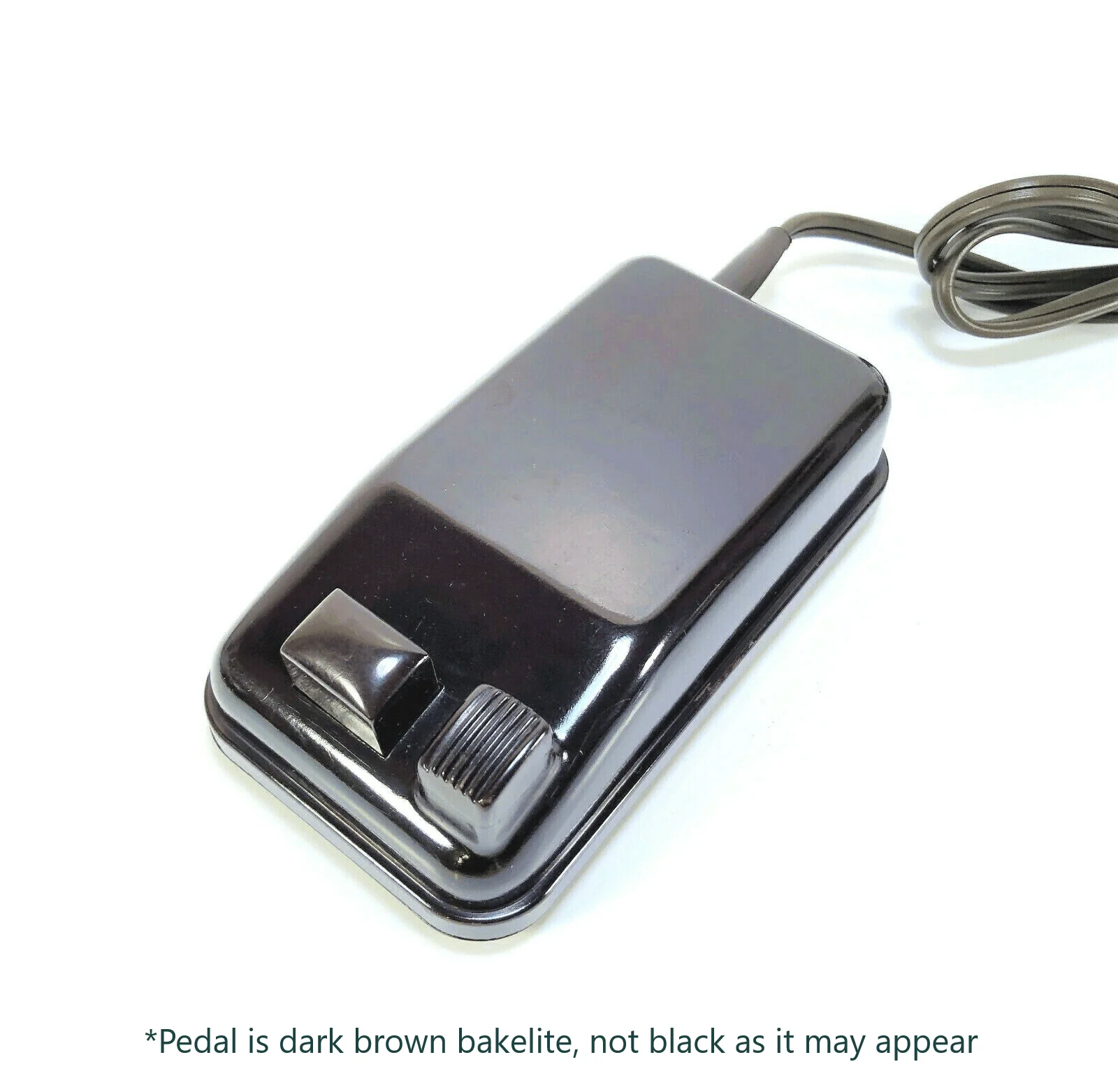 Singer 301 401 403 404 Bakelite Foot Pedal Speed Control & Power Cord Simanco 197629 - Image 5