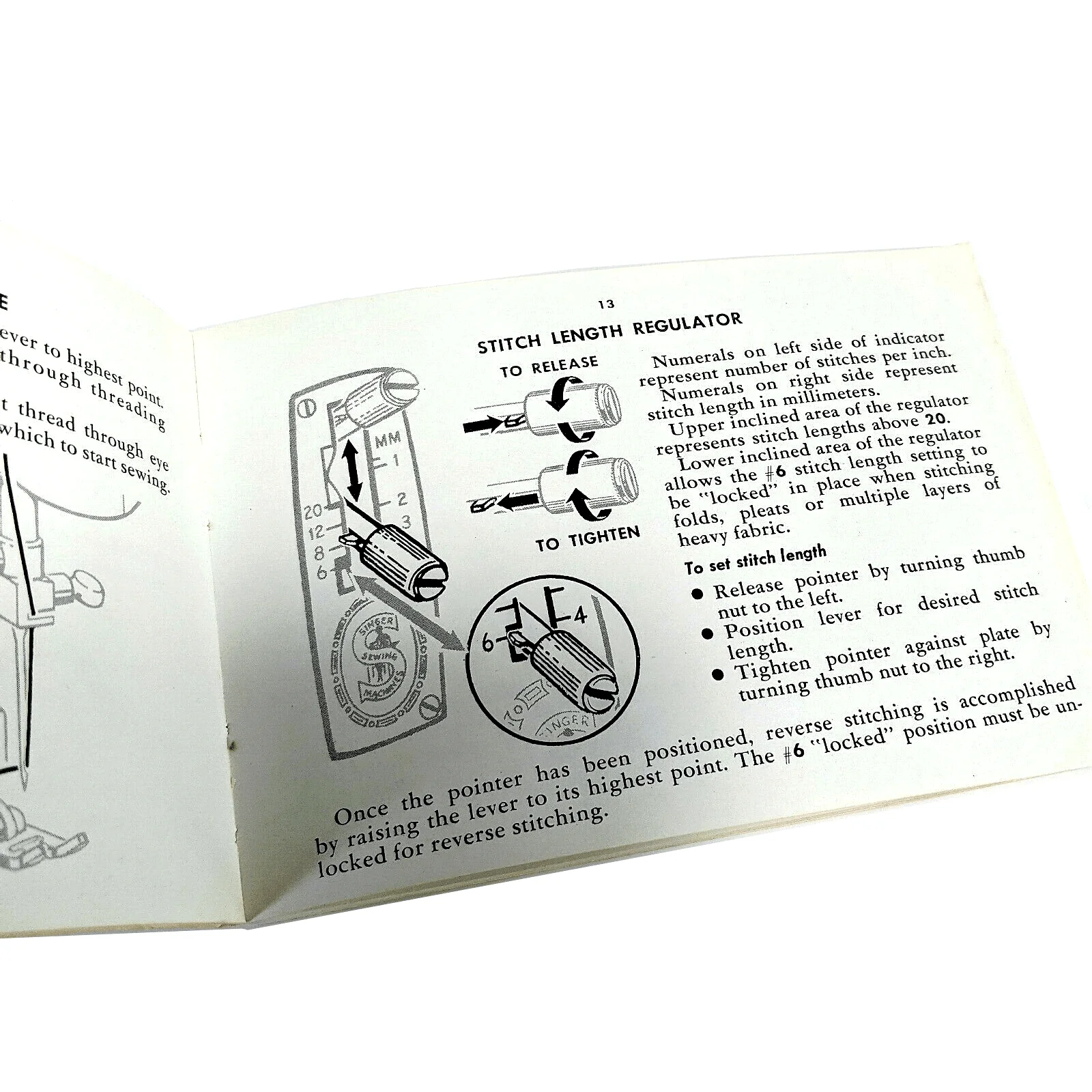 Singer 328 Style-O-Matic Sewing Machine Instruction Manual Vintage Original 1962 - Image 3