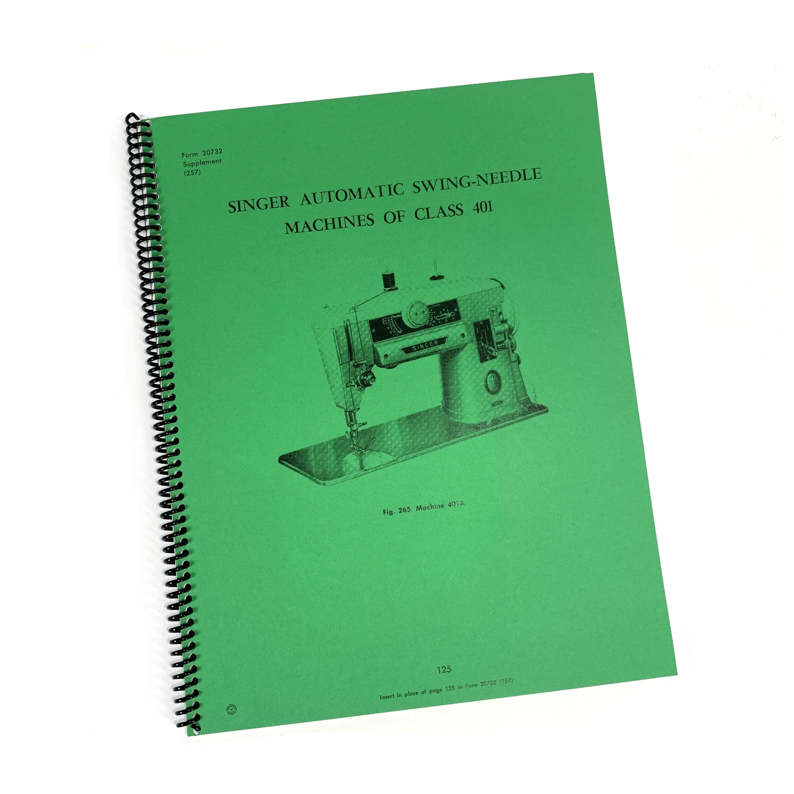 Singer 401 Slant-o-Matic Sewing Machine Adjusters Service Repair Manual w Parts List NEW - Image 2