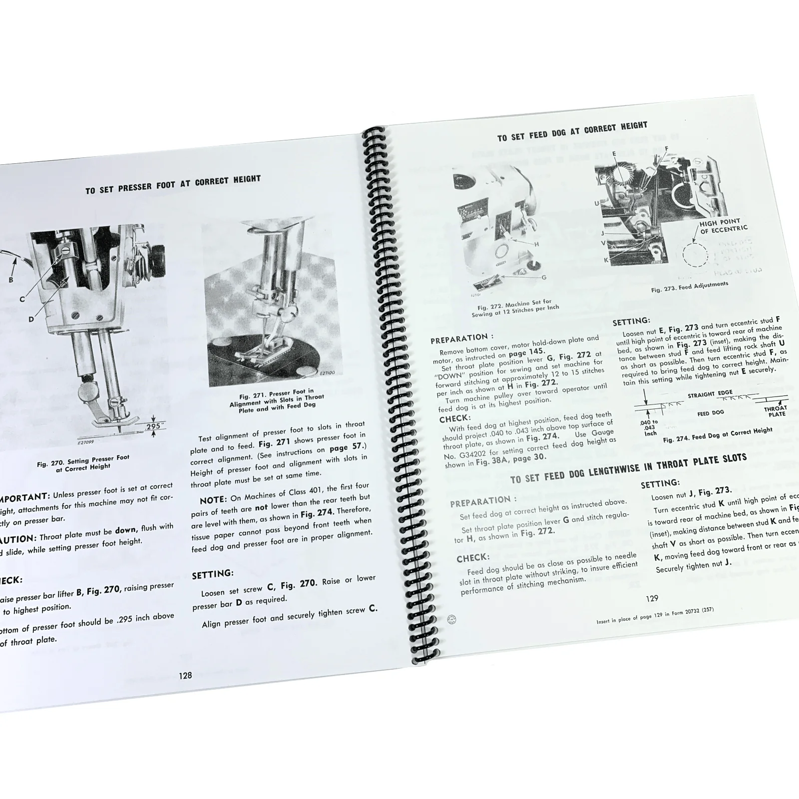 Singer 401 Slant-o-Matic Sewing Machine Adjusters Service Repair Manual w Parts List NEW - Image 4