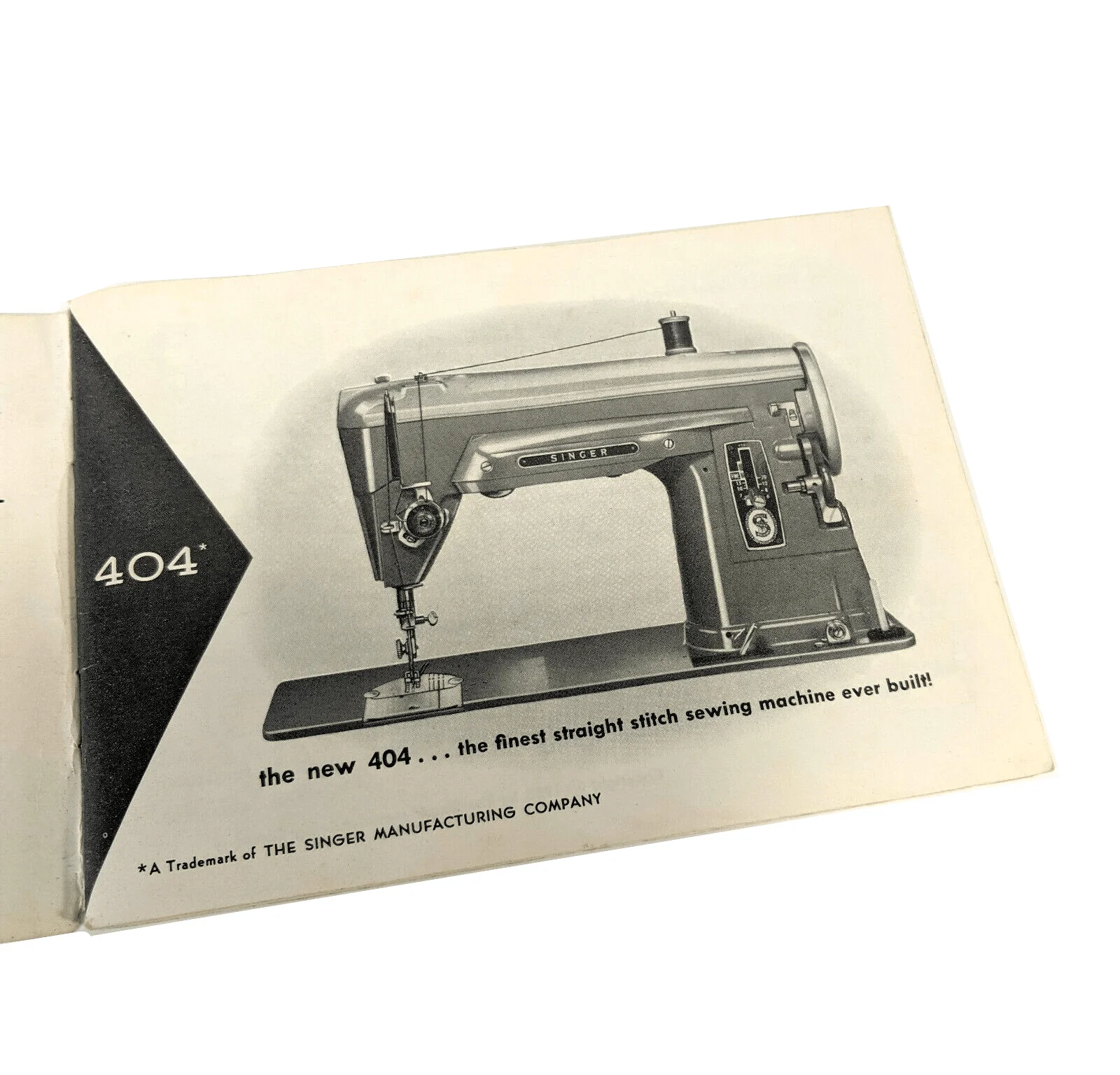 Singer 404 Slant Sewing Machine Instruction Manual Vintage Original 1958 - Image 2