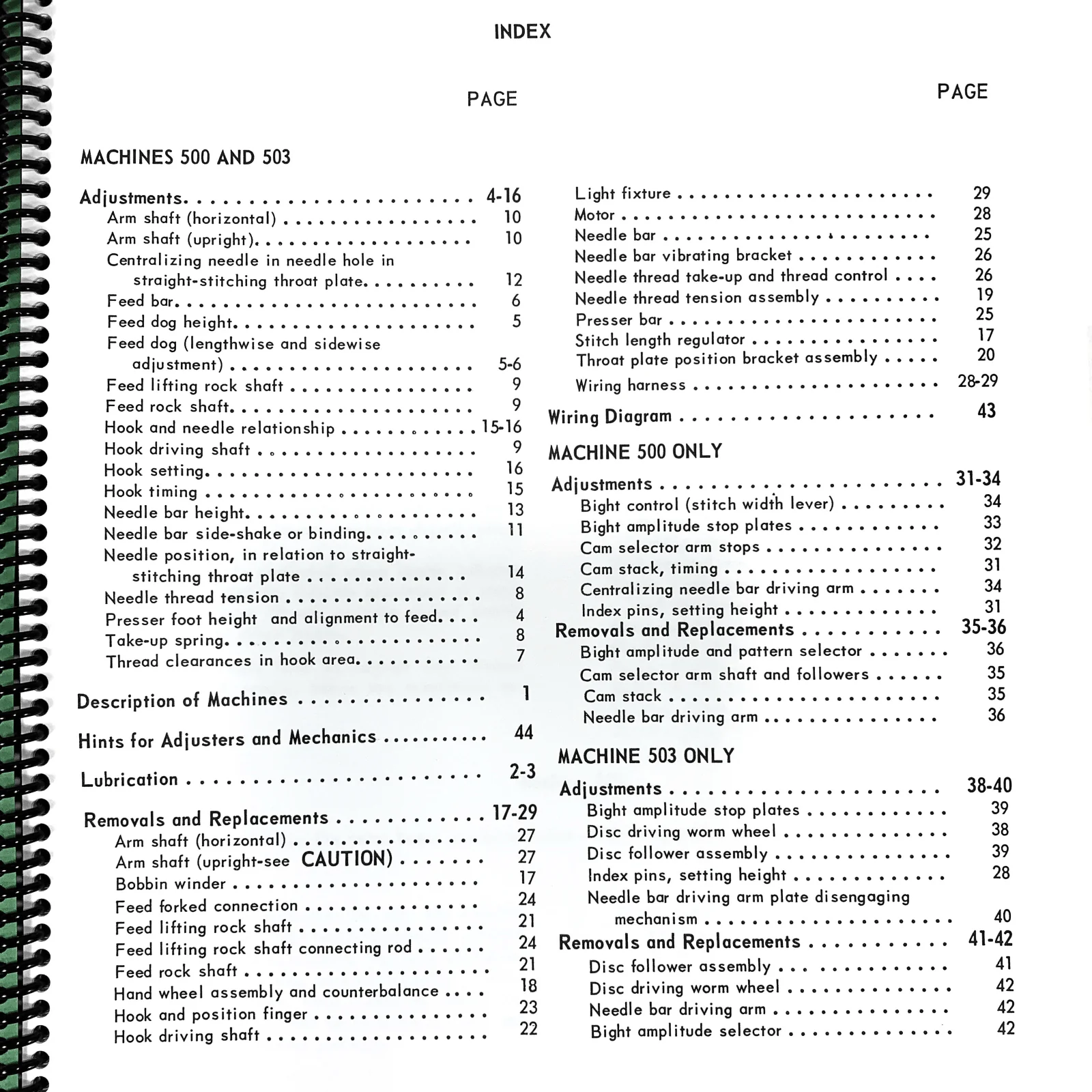 Singer 500 503 Rocketeer Sewing Machine Adjusters Service Repair Manual w Parts List NEW - Image 3