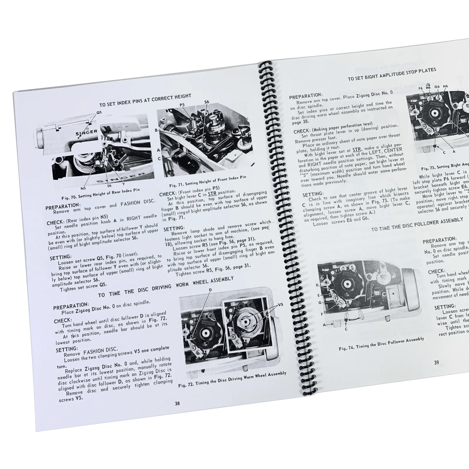 Singer 500 503 Rocketeer Sewing Machine Adjusters Service Repair Manual w Parts List NEW - Image 5