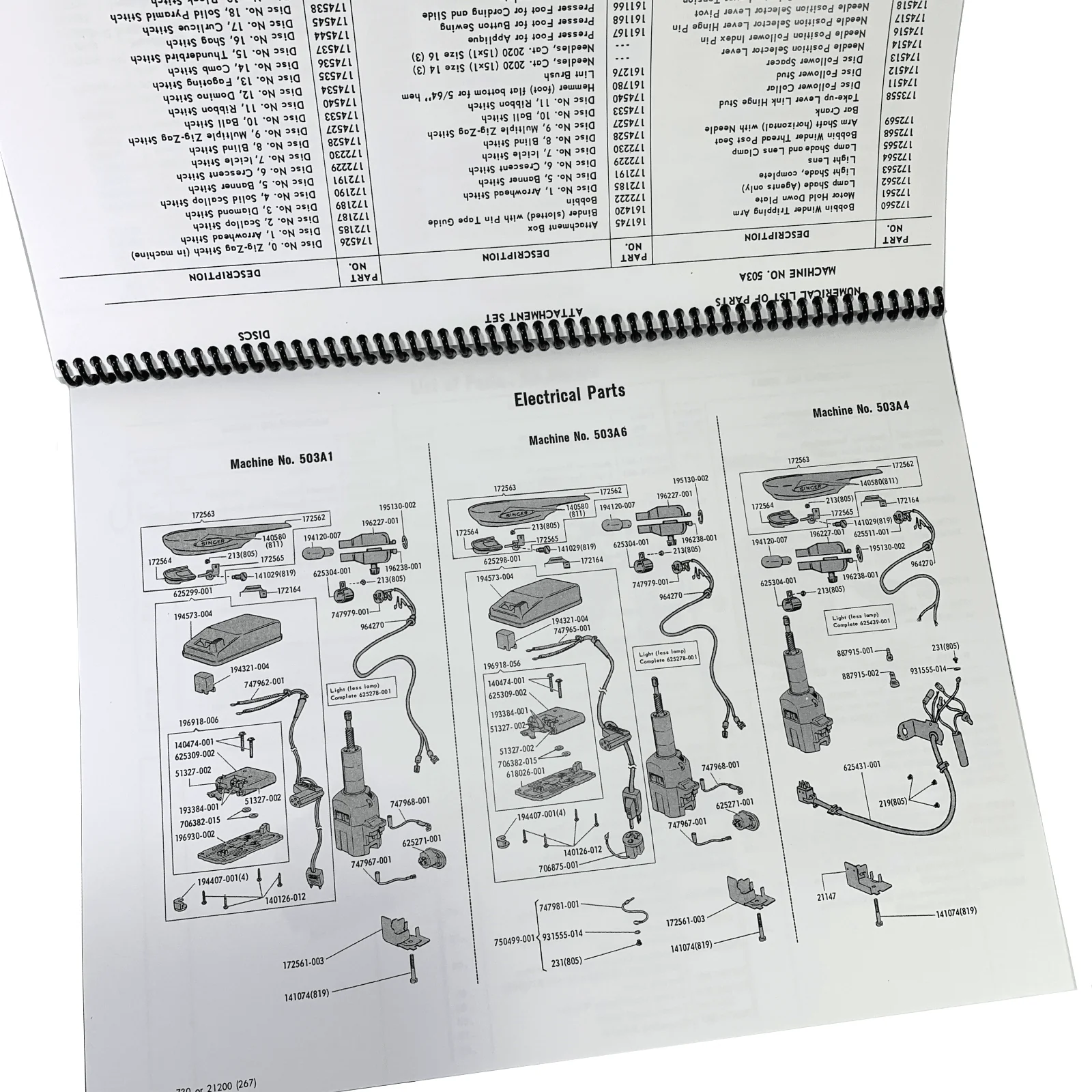 Singer 500 503 Rocketeer Sewing Machine Adjusters Service Repair Manual w Parts List NEW - Image 6