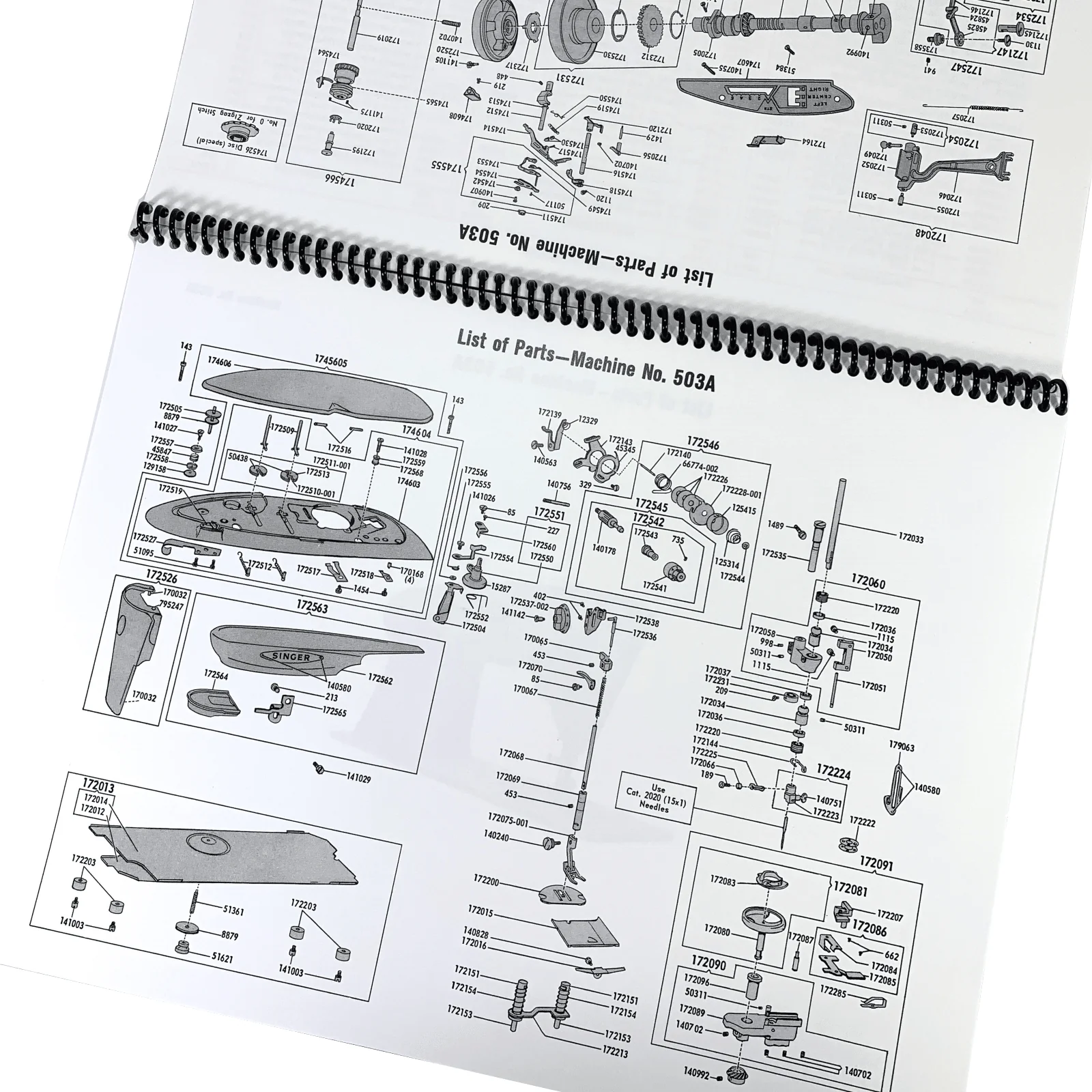 Singer 500 503 Rocketeer Sewing Machine Adjusters Service Repair Manual w Parts List NEW - Image 7
