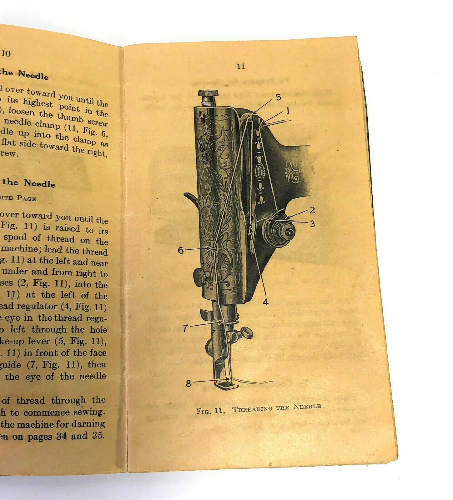 Singer 66-1 Red Eye Treadle Sewing Machine Instruction Manual Vintage Original 1915 - Image 4