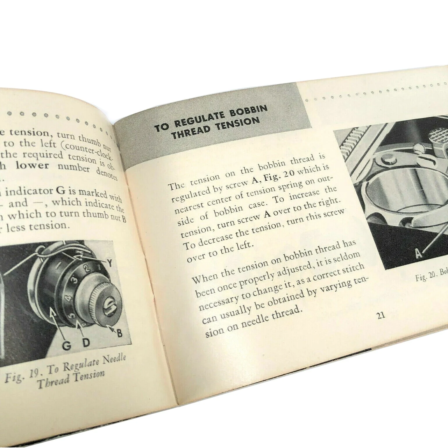 Singer 66-16 Sewing Machine Instruction Manual Book Original 1954 - Image 4