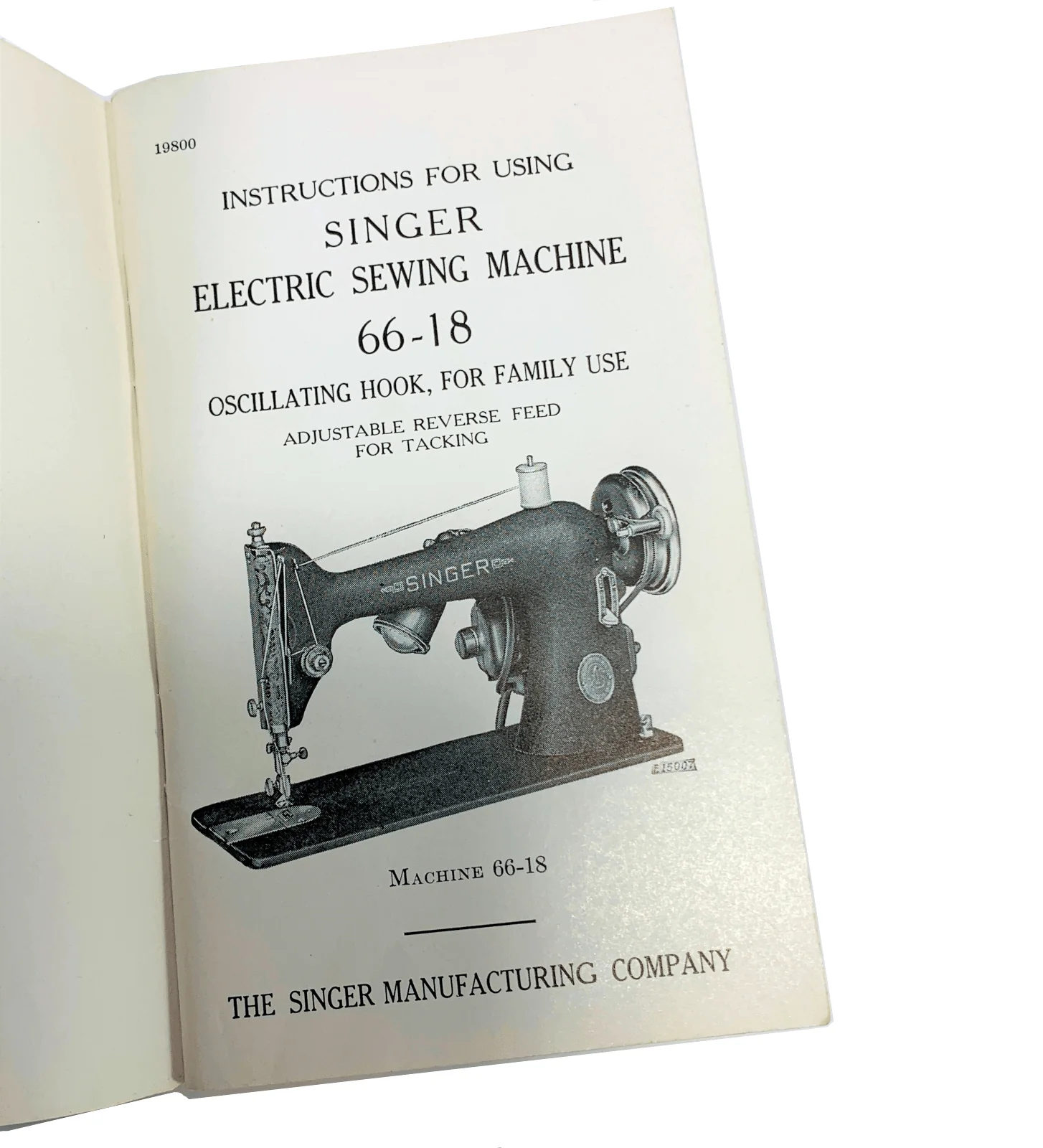 Singer 66-18 Sewing Machine Instruction Manual Vintage Original 1941 - Image 2