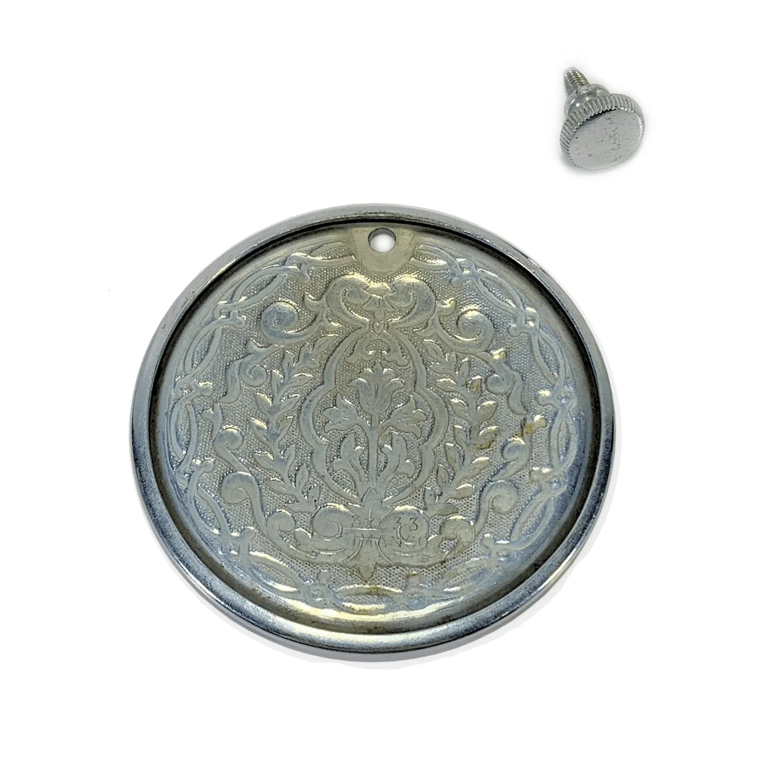 Singer 66 66K Sewing Machine Rear Access Cover Plate in Chrome Simanco 32633 - Image 2