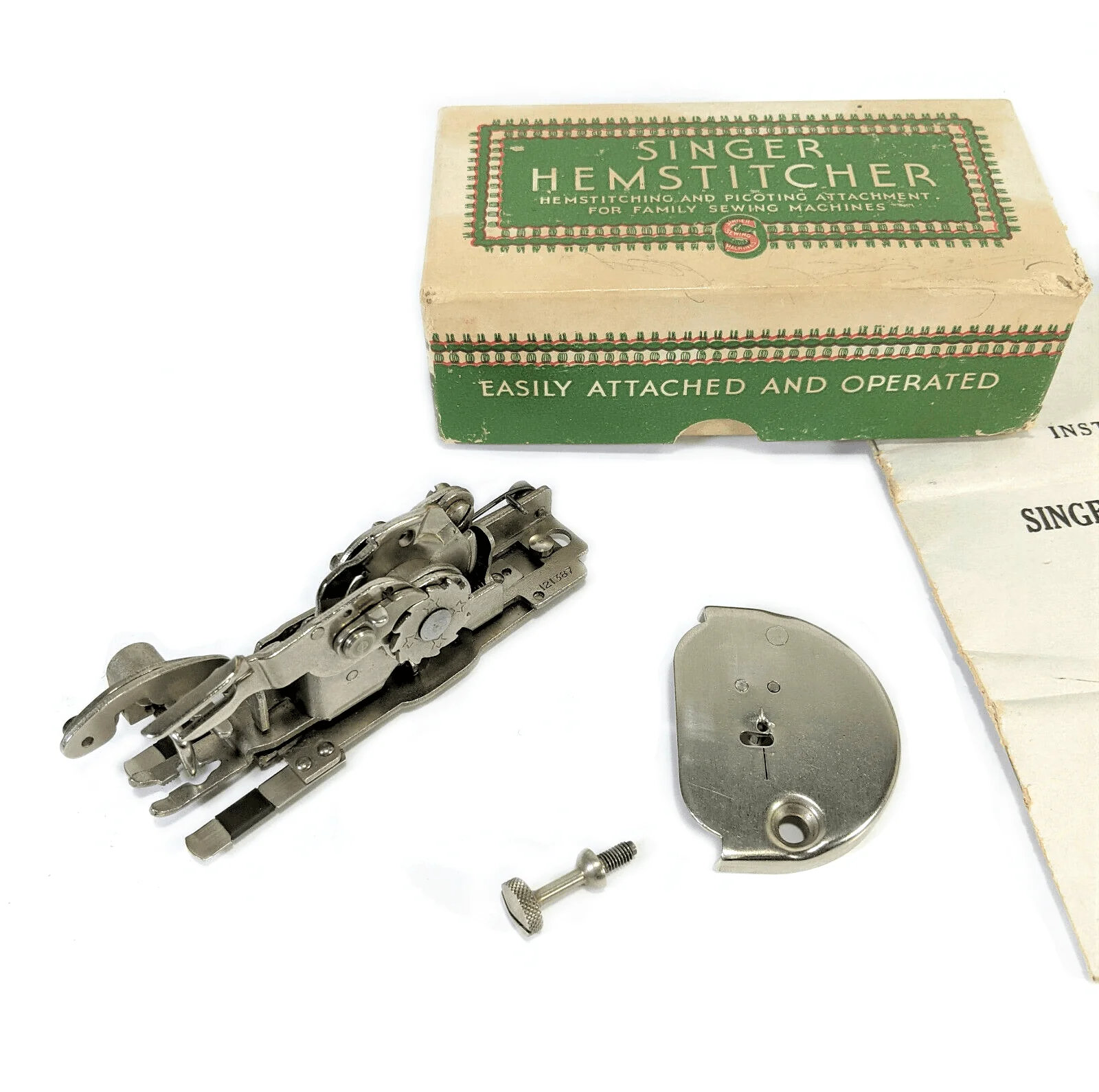 Singer 66 99 Sewing Machine Hemstitcher Picoting Attachment Simanco 121387 121389 - Image 2