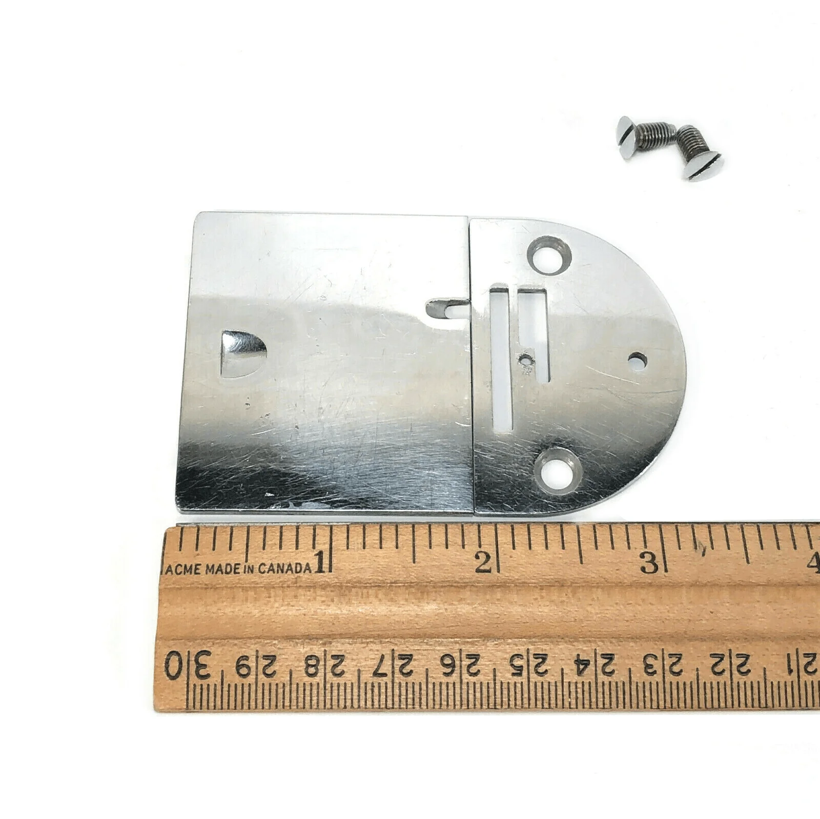 Singer 66 99 Sewing Machine Throat and Slide Plate Set in Chrome Simanco 32602 32569 - Image 3