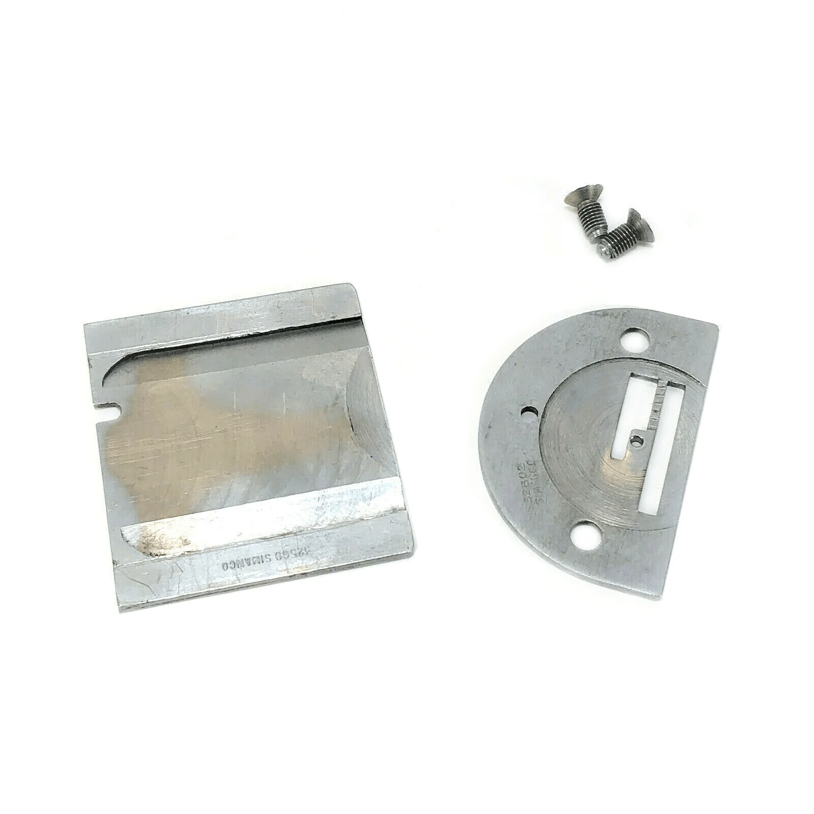 Singer 66 99 Sewing Machine Throat and Slide Plate Set in Chrome Simanco 32602 32569 - Image 4