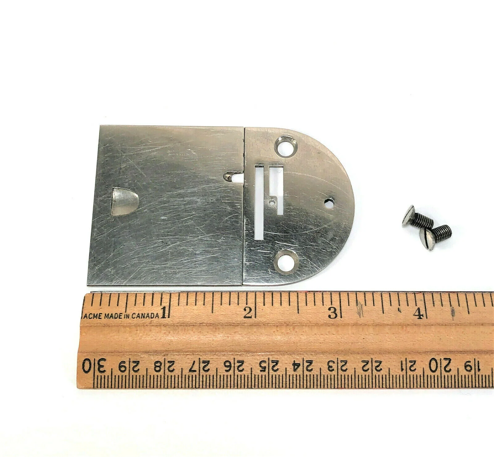 Singer 66 99 Sewing Machine Throat Needle and Slide Plate Set in Nickel Simanco 32602 32569 - Image 2