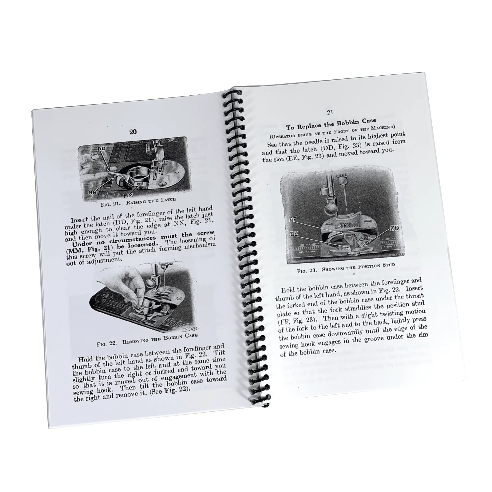 Singer 66 Red Eye Treadle Sewing Machine Instruction Manual Coil Bound - Image 5