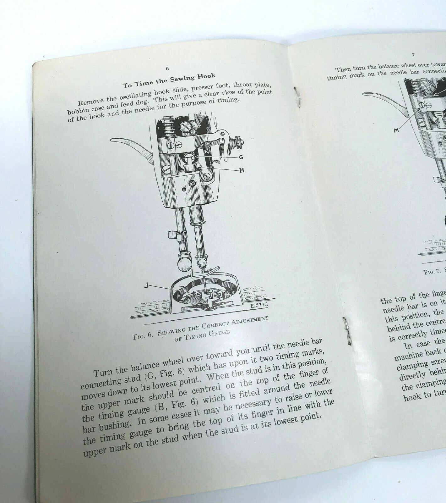 Singer 66 Sewing Machine Timing and Adjusting Adjusters Instruction Manual Vintage Original - Image 5