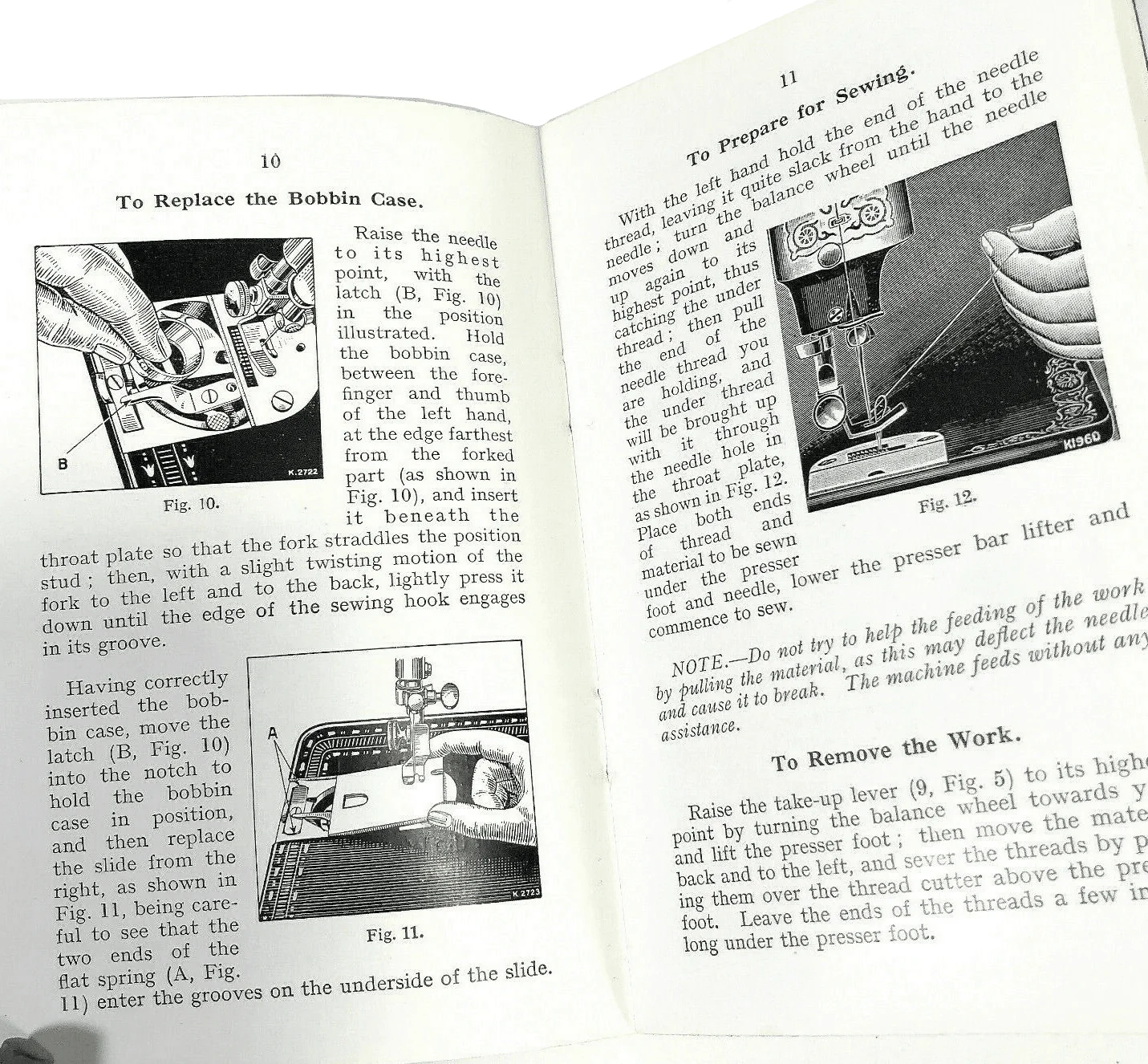 Singer 99 99K Sewing Machine Instruction Manual Vintage Original 1949 - Image 3