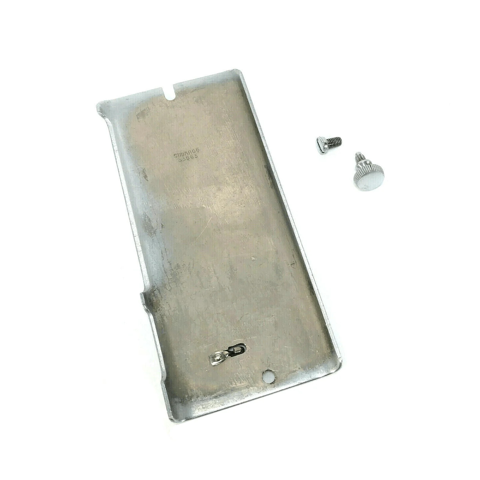 Singer 99 99K Sewing Machine Scroll Faceplate Side Face Plate in Nickel Simanco 33663 - Image 3