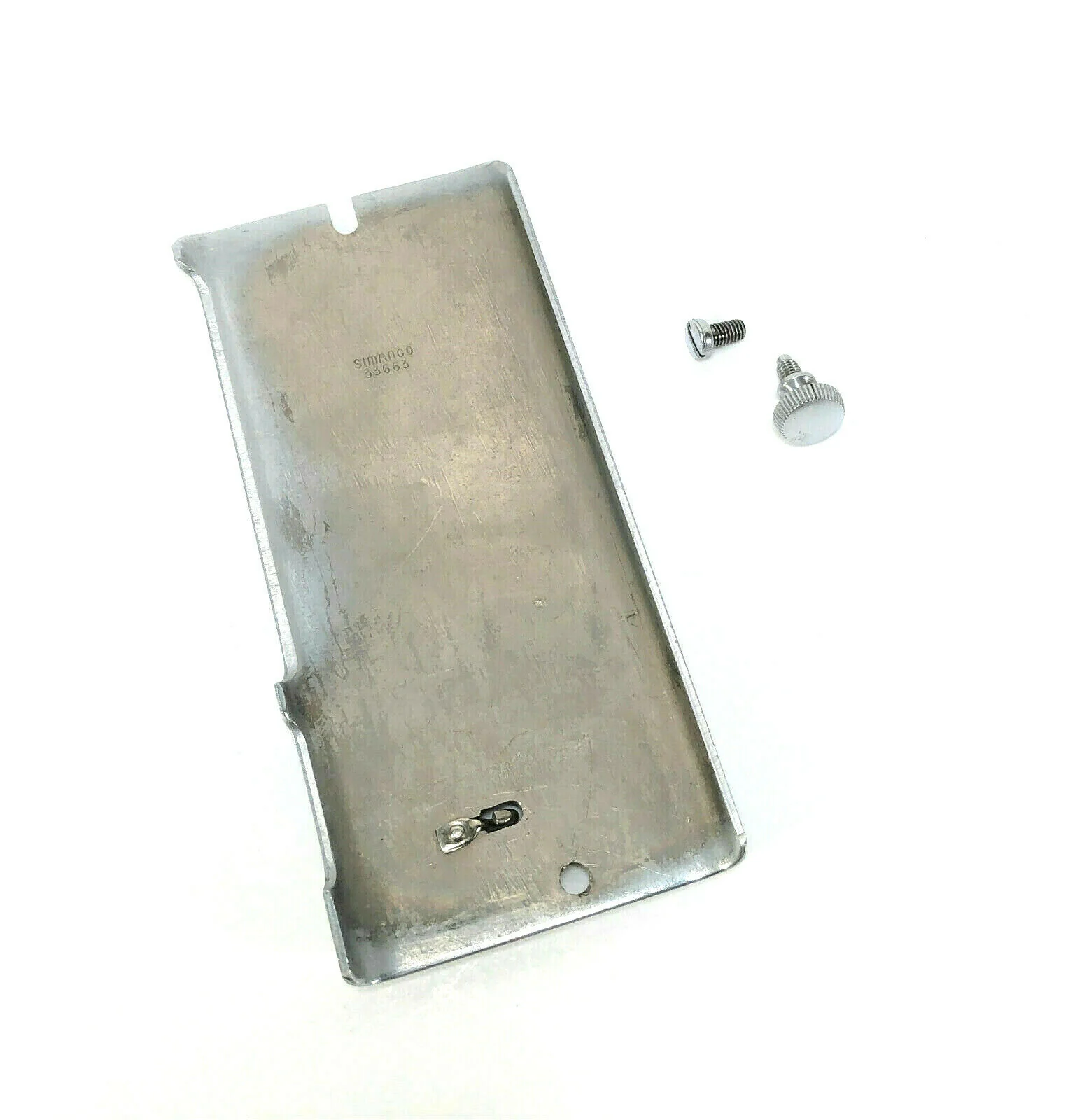 Singer 99 99K Sewing Machine Scroll Faceplate Side Face Plate in Chrome Simanco 33663 - Image 2