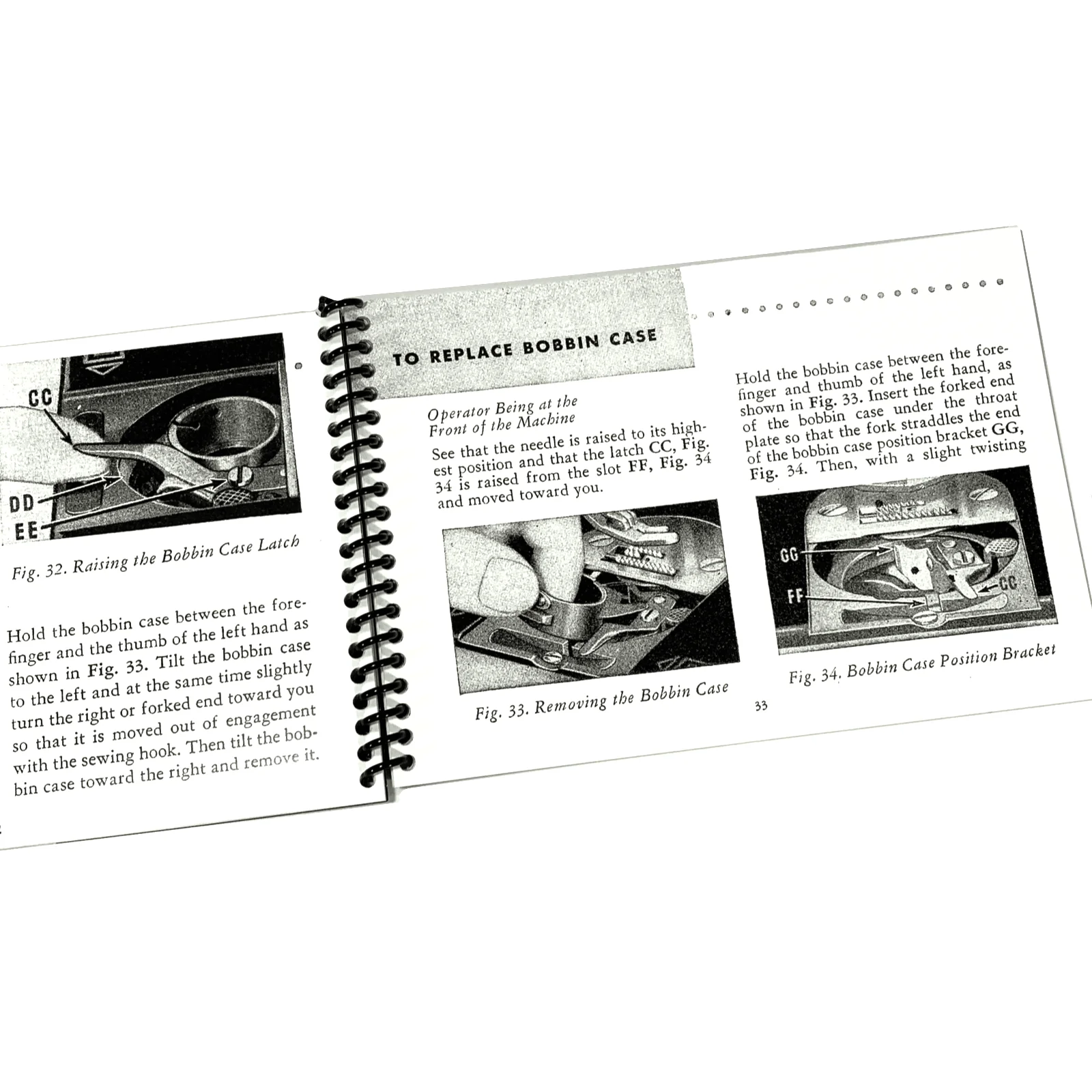 New Singer 99K 99-31 Sewing Machine Instruction Manual Coil Bound - Image 3