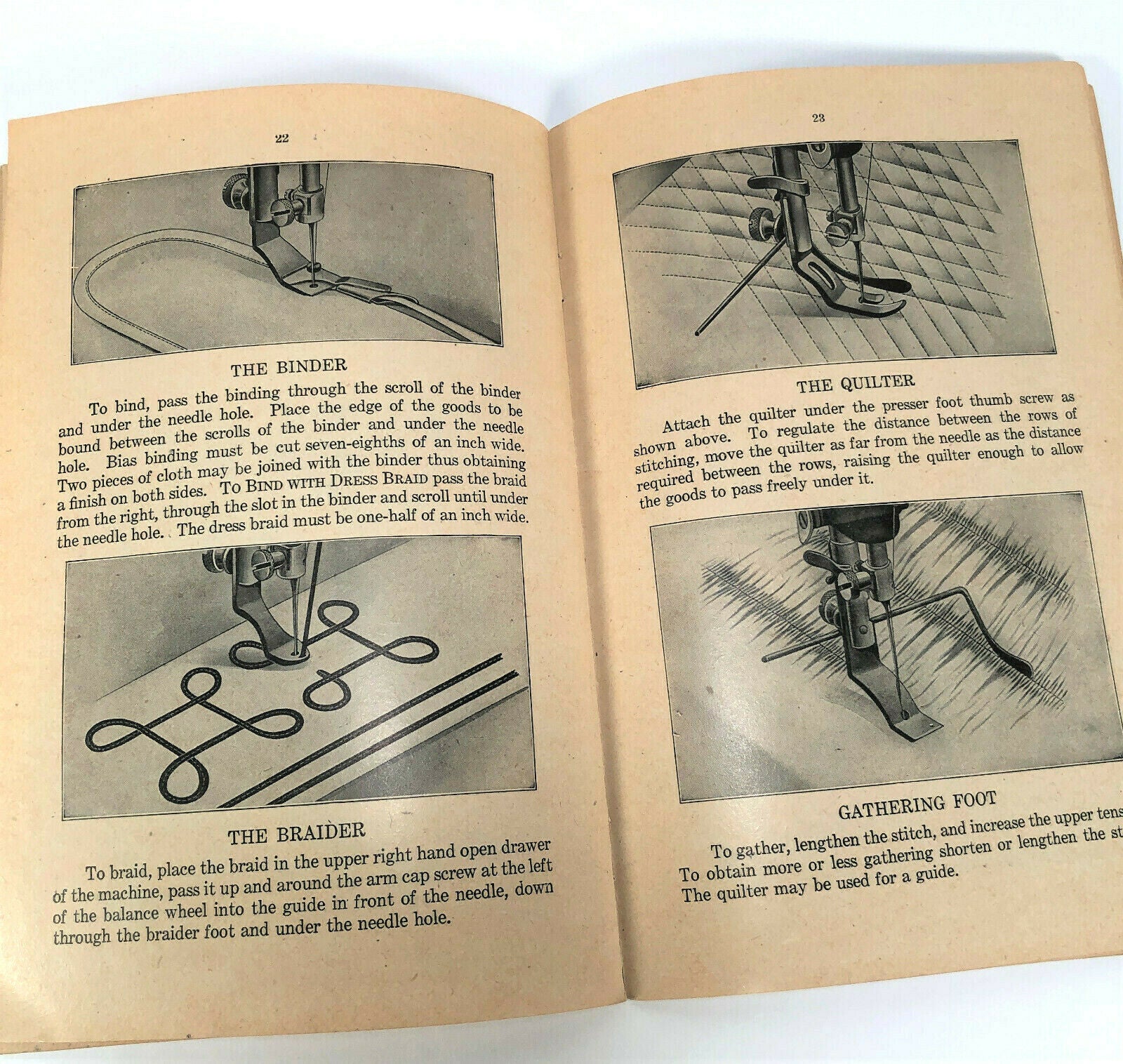 Singer 9W Sewing Machine Instruction Manual Original Booklet - Image 5