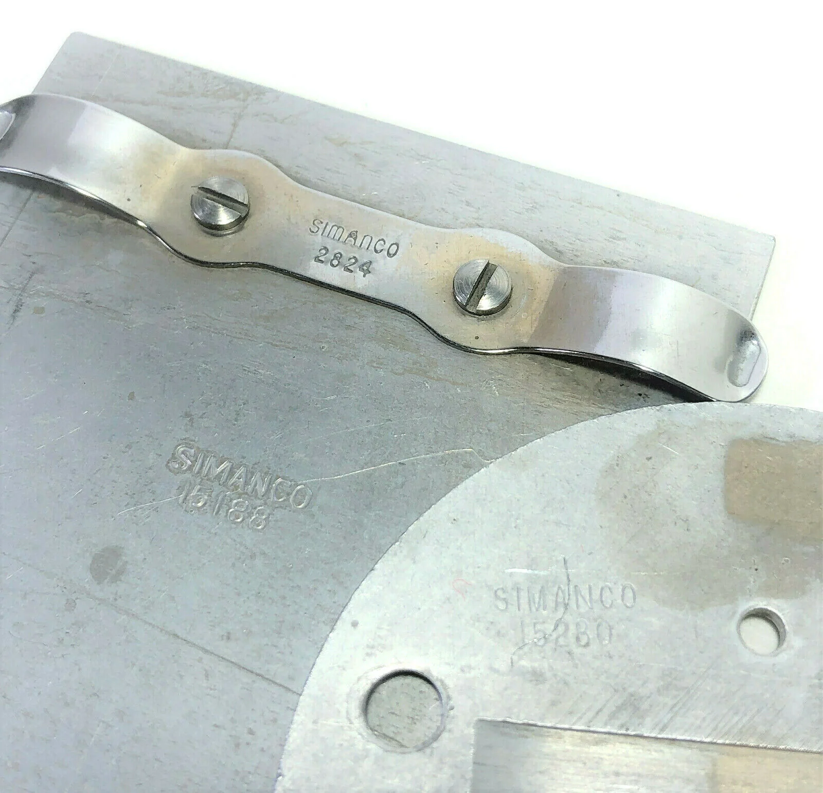 Singer 15 15K Sewing Machine Slide and Needle Throat Plate in Chrome Simanco 15188 15280 - Image 2