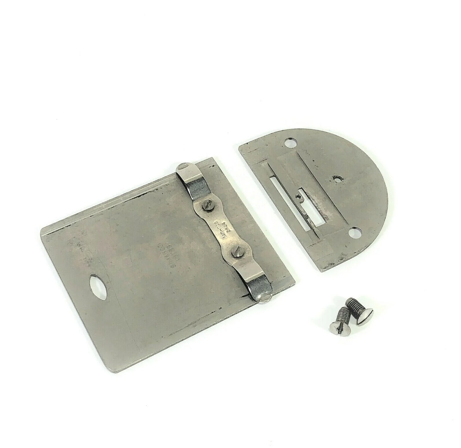 Singer 15 15K Sewing Machine Slide and Needle Throat Plate in Chrome Simanco 15188 15280 - Image 3