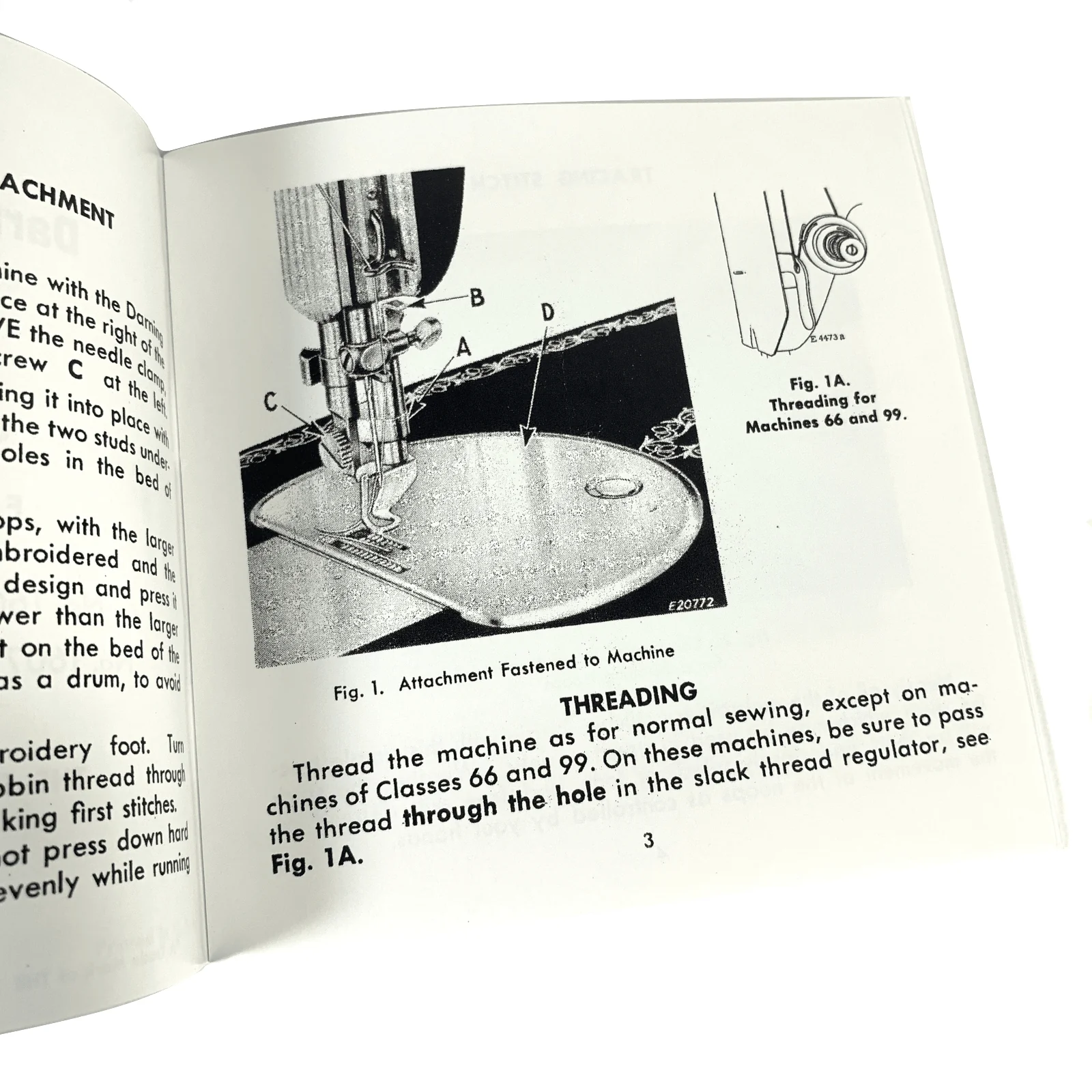 Singer Darning and Embroidery Attachment 160719 160720 Instruction Manual New Reproduction - Image 3