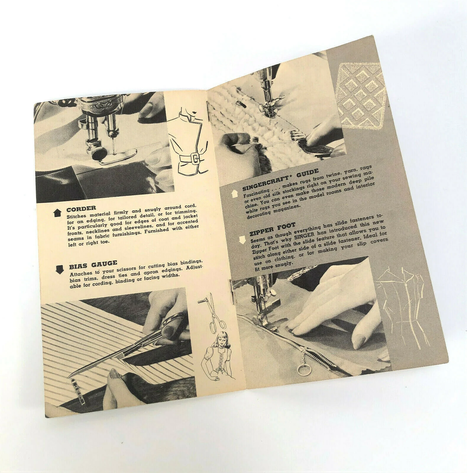 Singer Fashion Aids for Smart Finishes Advertising Brochure Pamphlet 1948 - Image 4