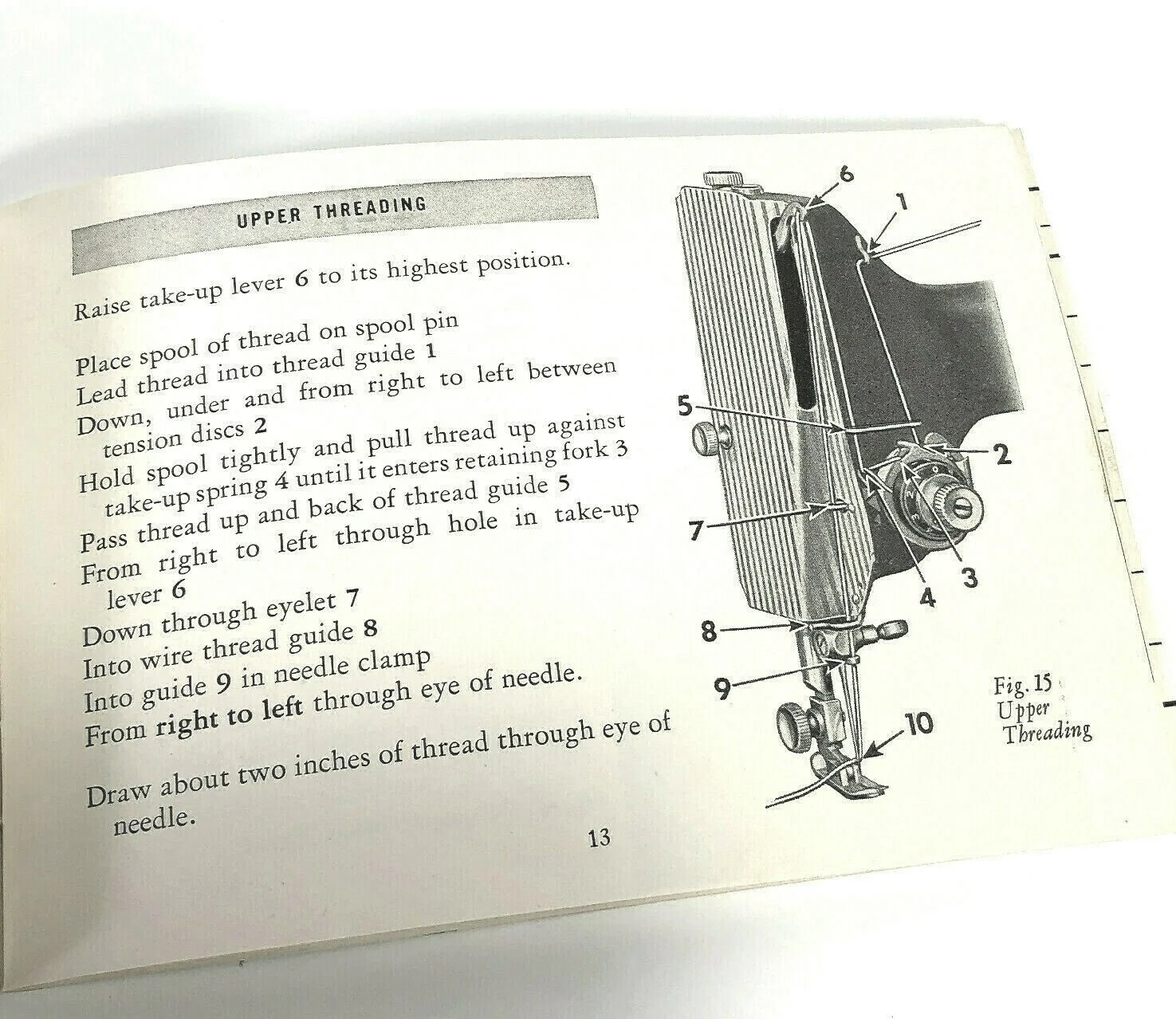 Singer Featherweight 221 Sewing Machine Instruction Manual Vintage Original 1954 - Image 3