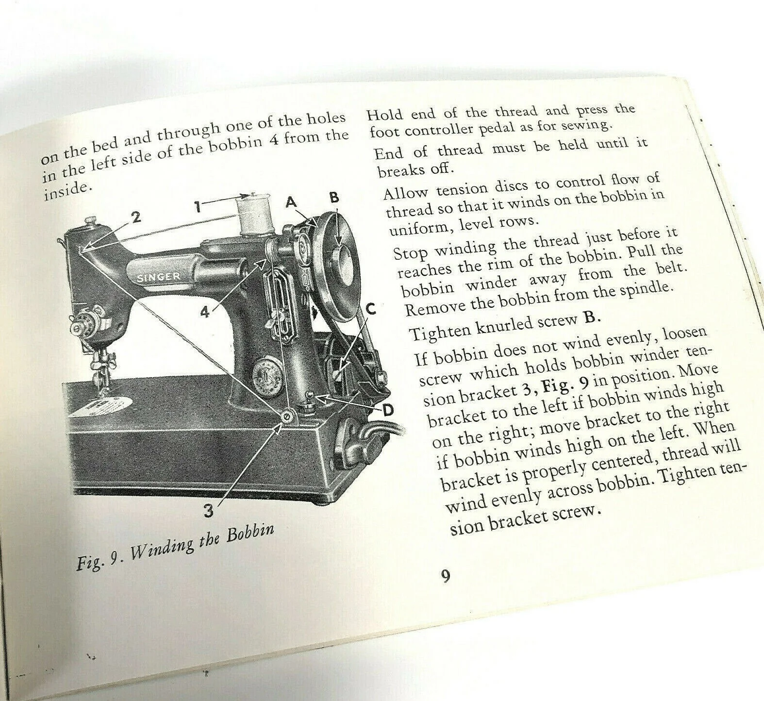 Singer Featherweight 221 Sewing Machine Instruction Manual Vintage Original 1954 - Image 4