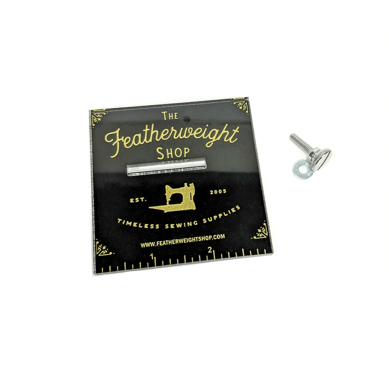 Singer Featherweight Accurate Seam Guide in Black or Clear Acrylic Great For Many Models! - Image 2