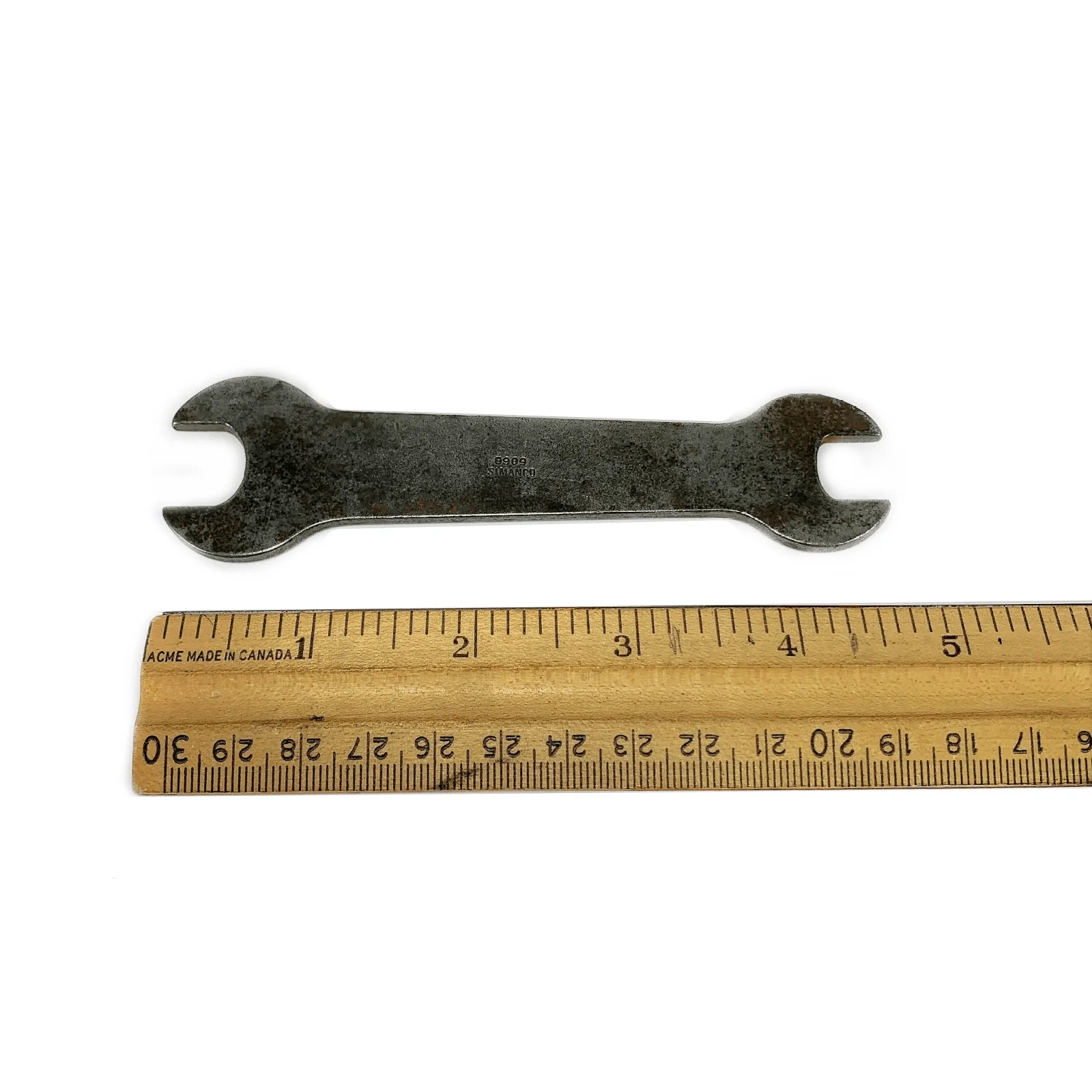 Singer Industrial Sewing Machine Double Open Ended Wrench 7/16" 9/16" Simanco 8909 - Image 3