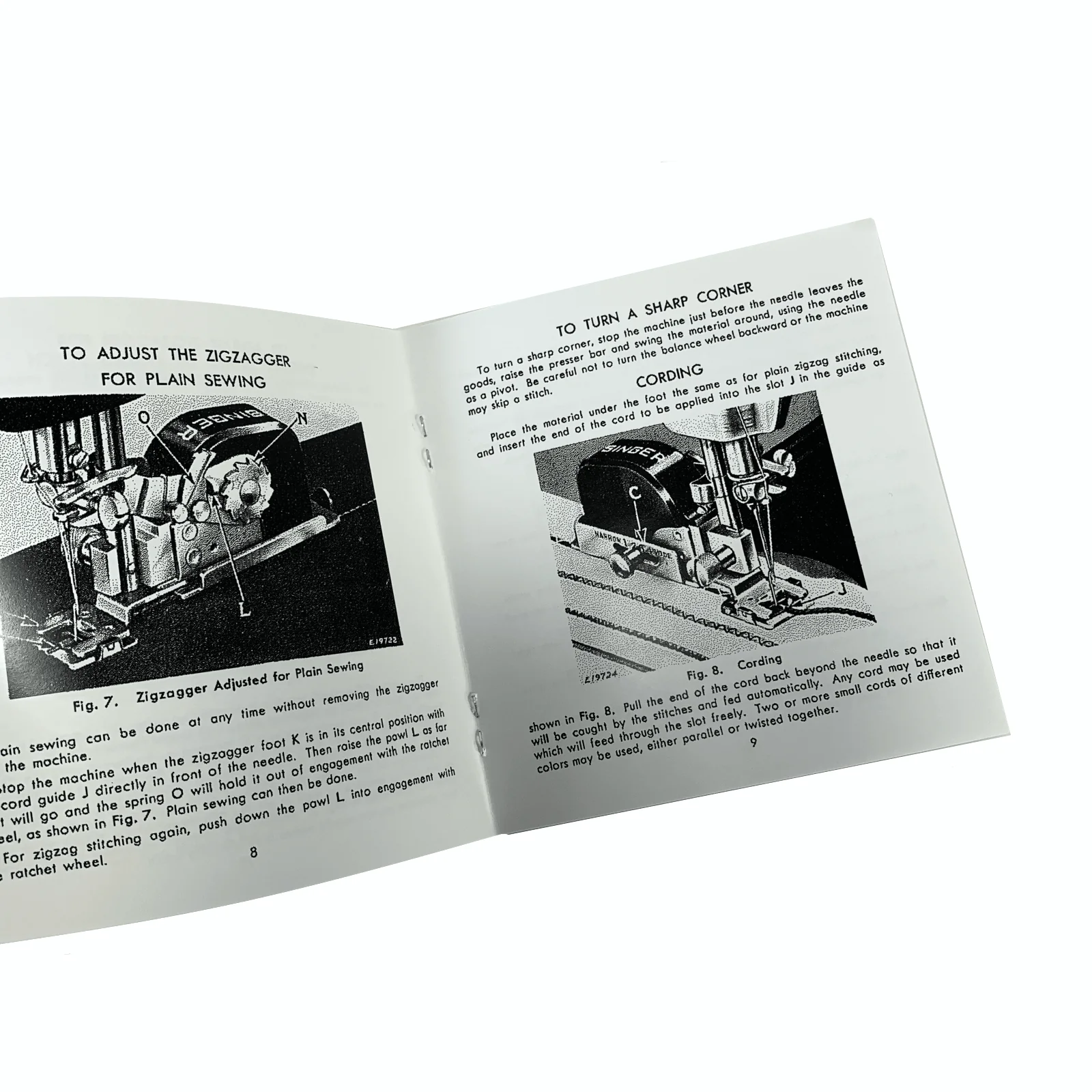 Singer Sewing Machine Adjustable Zigzag Attachment 160620 Instruction Manual New - Image 2