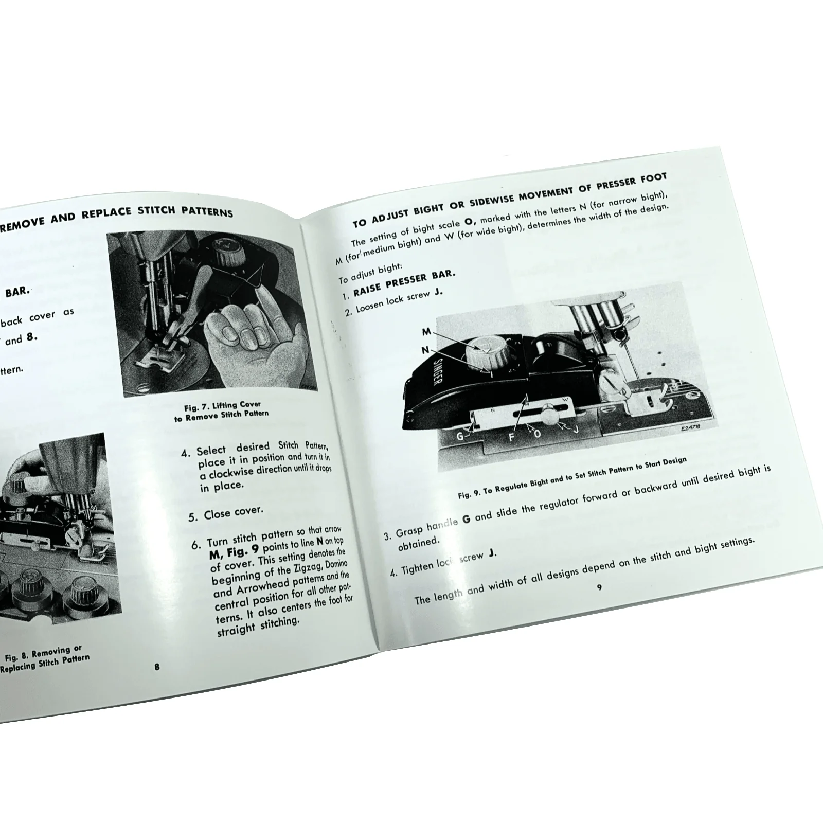Singer Sewing Machine Automatic Zigzagger 160985 160986 Instruction Manual New Repro - Image 2