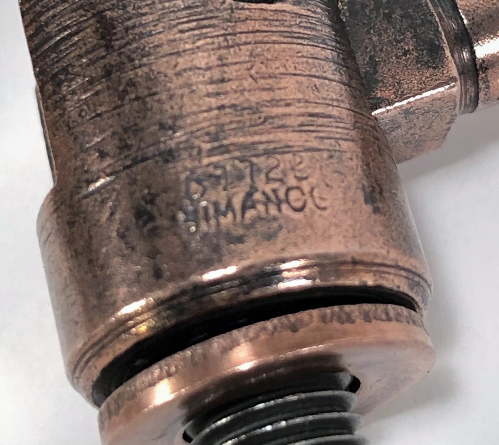 Singer Sewing Machine Bentwood Case Head Pin Mounting Hinges Copper Finish Simanco 87722 - Image 3