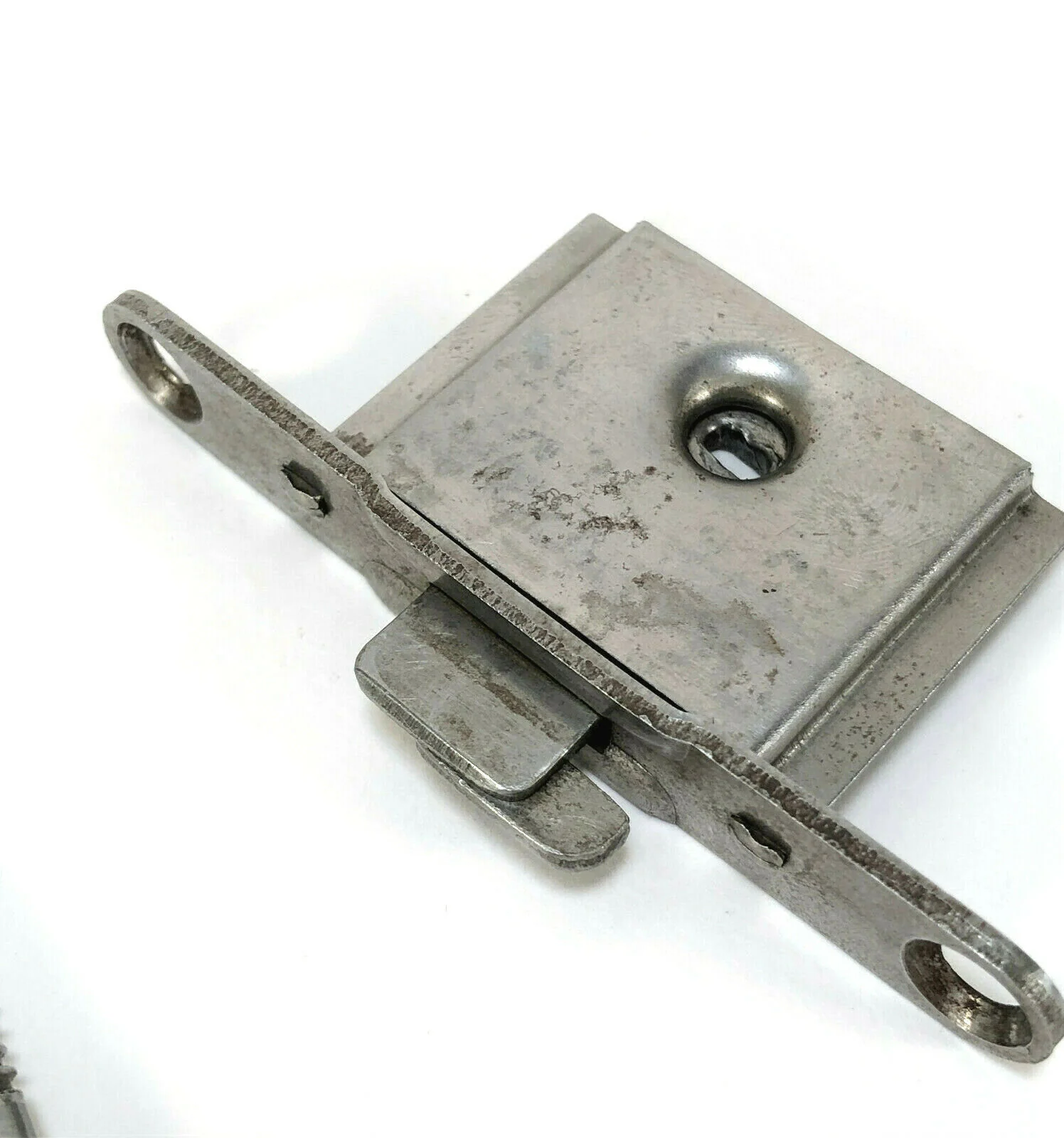 Early Singer Sewing Machine Bentwood Case Lock Simanco Part - Image 2
