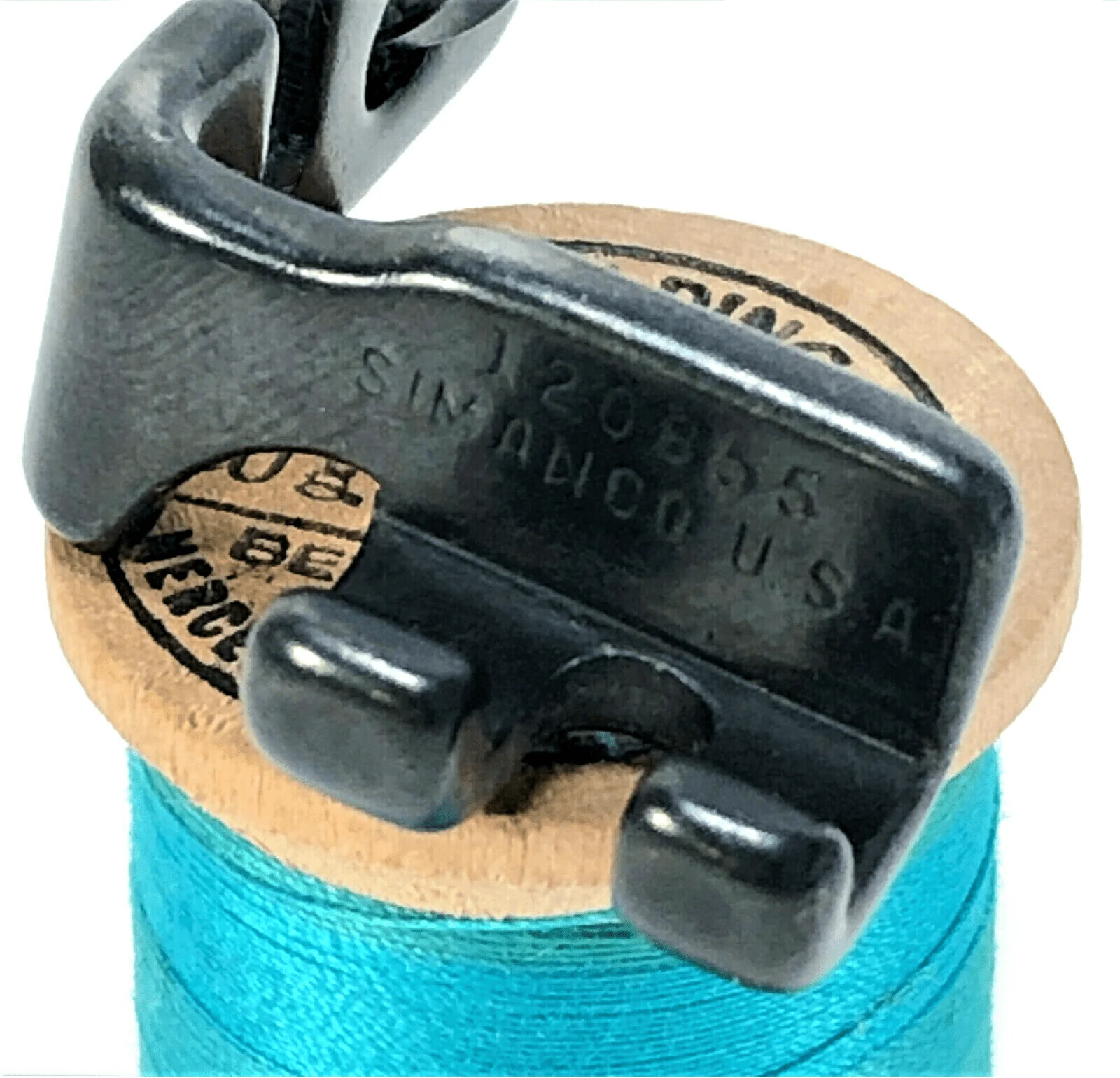 Singer Sewing Machine Blackside Low Shank Rolled Hemmer Foot 5/64" Simanco 120855 B - Image 2