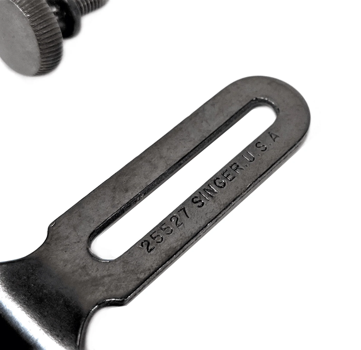 Singer Sewing Machine Blackside Seam Cloth Guide w Thumb Screw Simanco 25527 B - Image 2