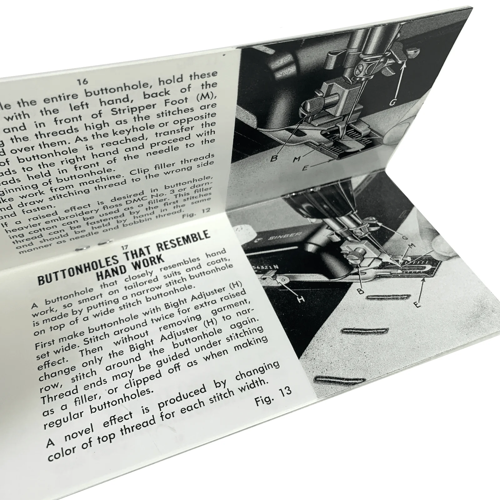 Singer Sewing Machine Buttonholer Attachment Instruction Manual 160506 160743 NEW - Image 3