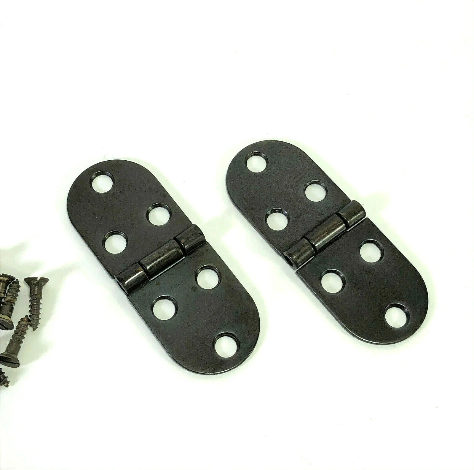 Singer Sewing Machine Cabinet Treadle Lid Hinges Drk Bronze Black Simanco 28234 - Image 2