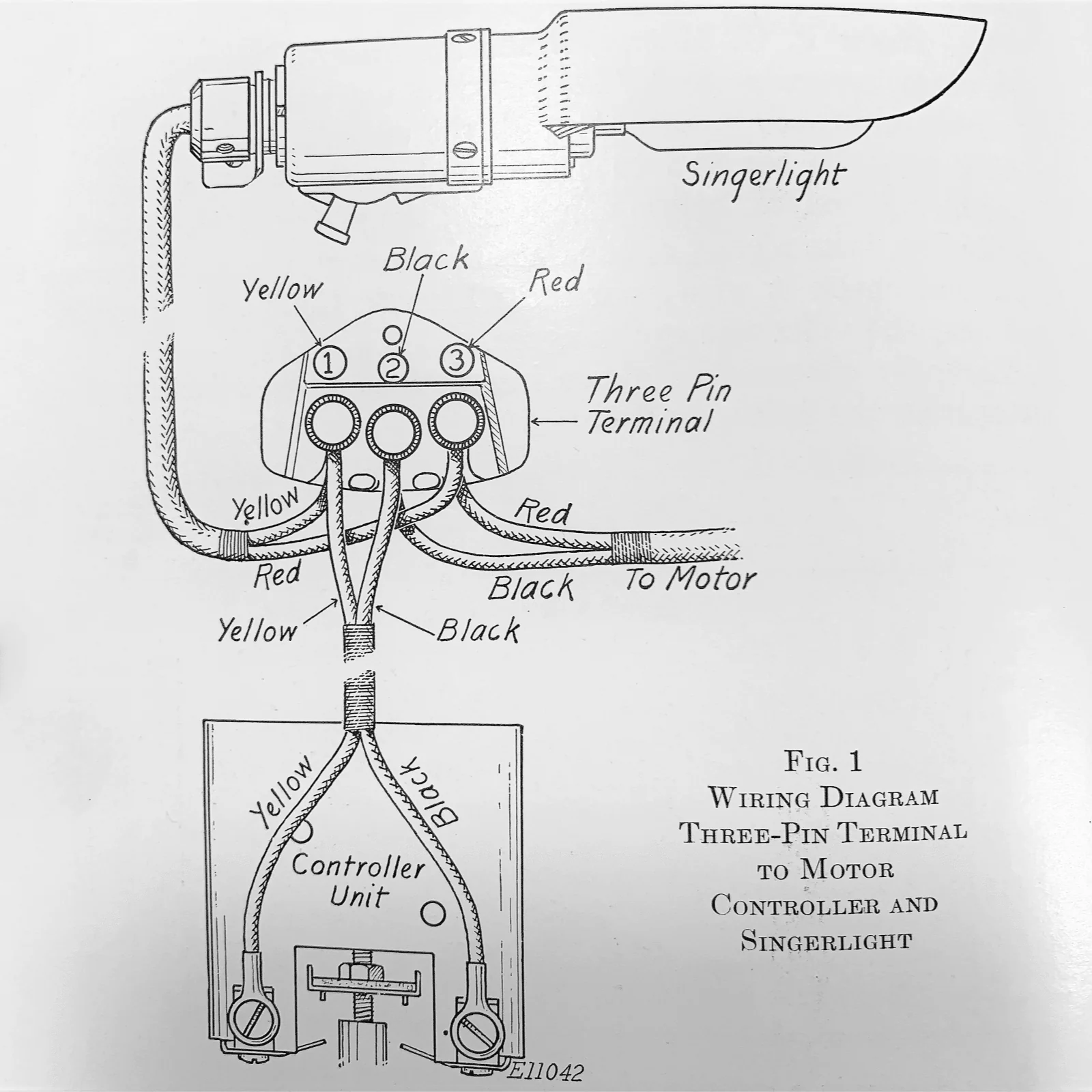 Singer Sewing Machine Cord for Hardwired Foot Controller Re-Wire Your Original Pedal! - Image 3