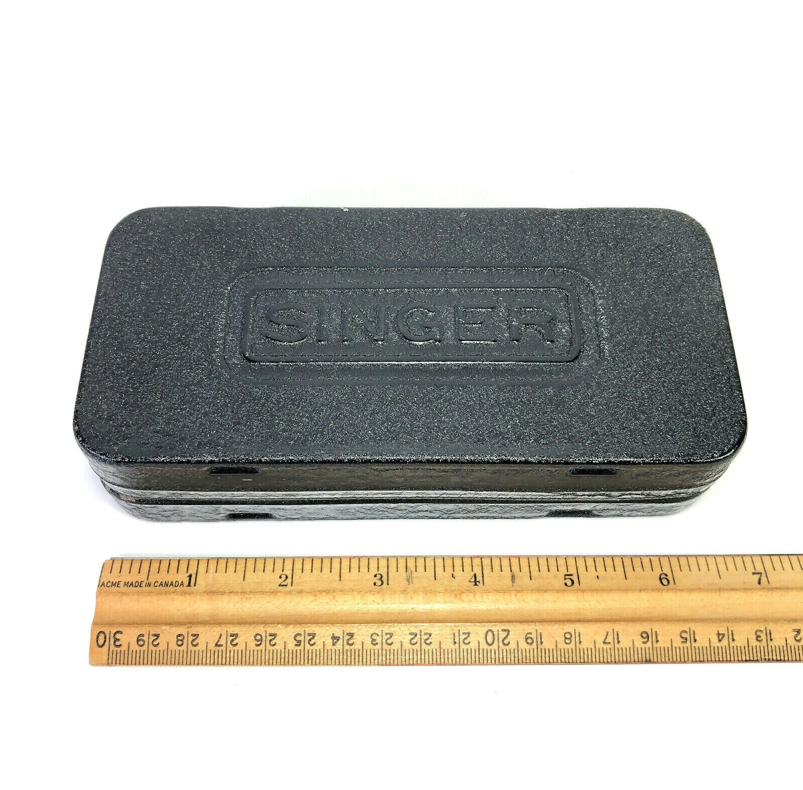 Singer Sewing Machine Crinkle Godzilla Attachment Accessory Case Vintage - Image 5