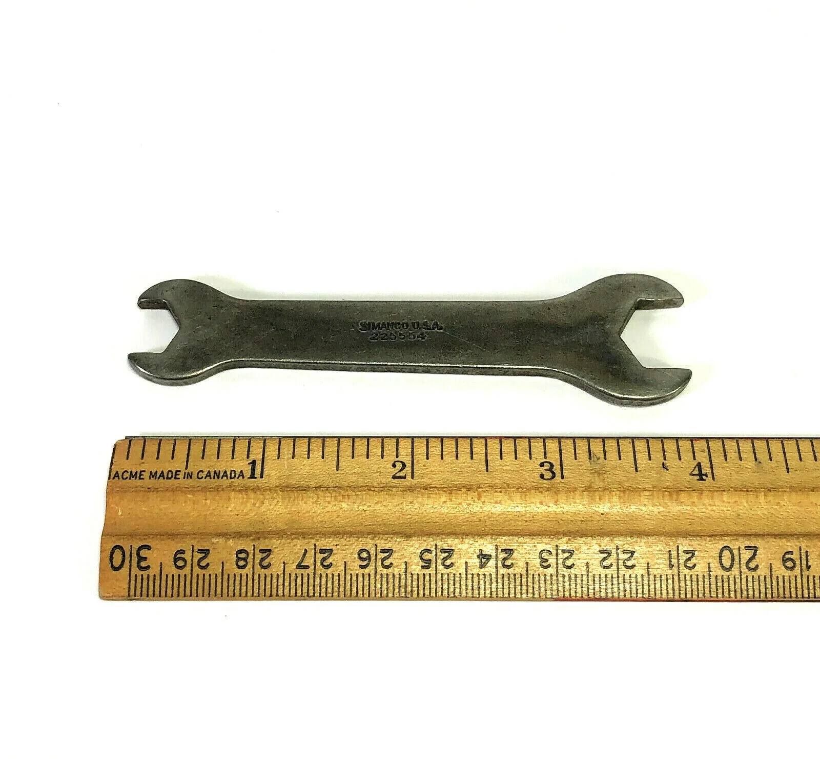 Singer Sewing Machine Double Open Ended Wrench 1/2" 3/8" Simanco 225554 - Image 2