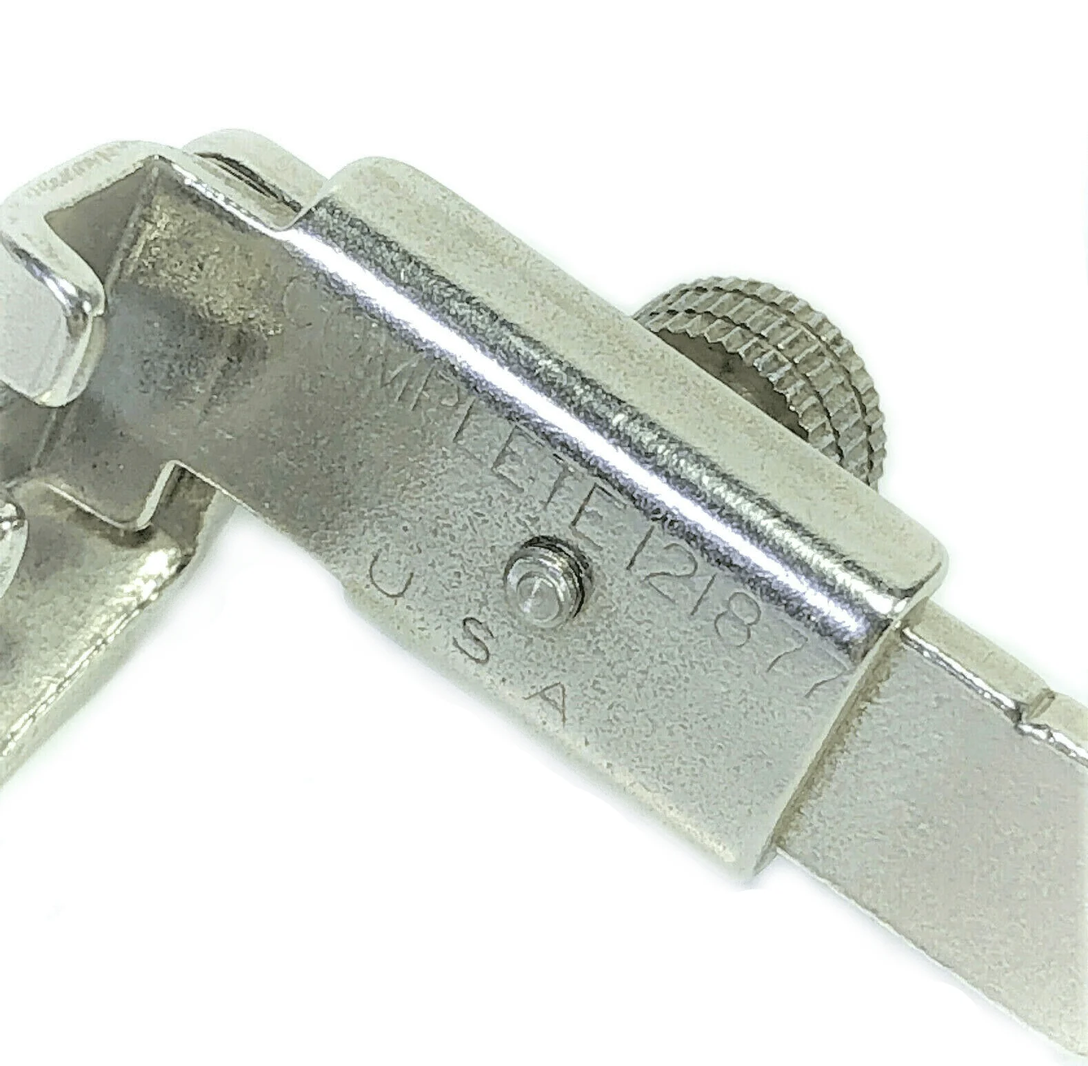 Singer Sewing Machine Low Shank Adjustable Zipper Cording Foot Simanco 121877 M - Image 2