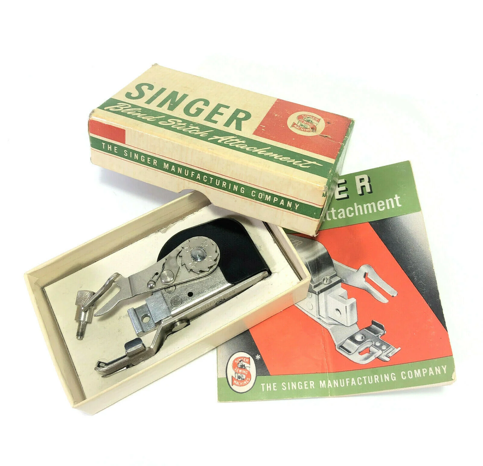 Singer Sewing Machine Low Shank Blind Stitch Attachment in Box Simanco 160616 - Image 2
