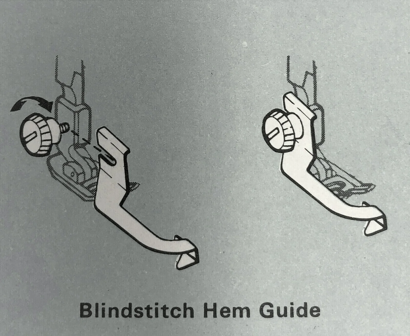 Singer Sewing Machine Low Shank Blind Stitch Hem Guide Simanco 381213 - Image 2
