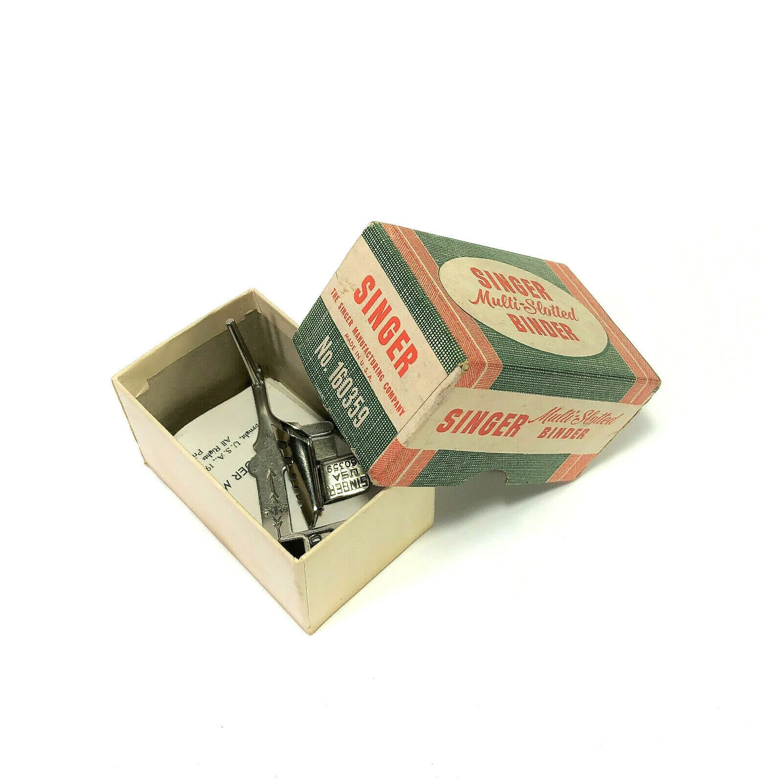 Singer Sewing Machine Low Shank Multi Slotted Binder Foot Attachment in Box Simanco 160359 - Image 2